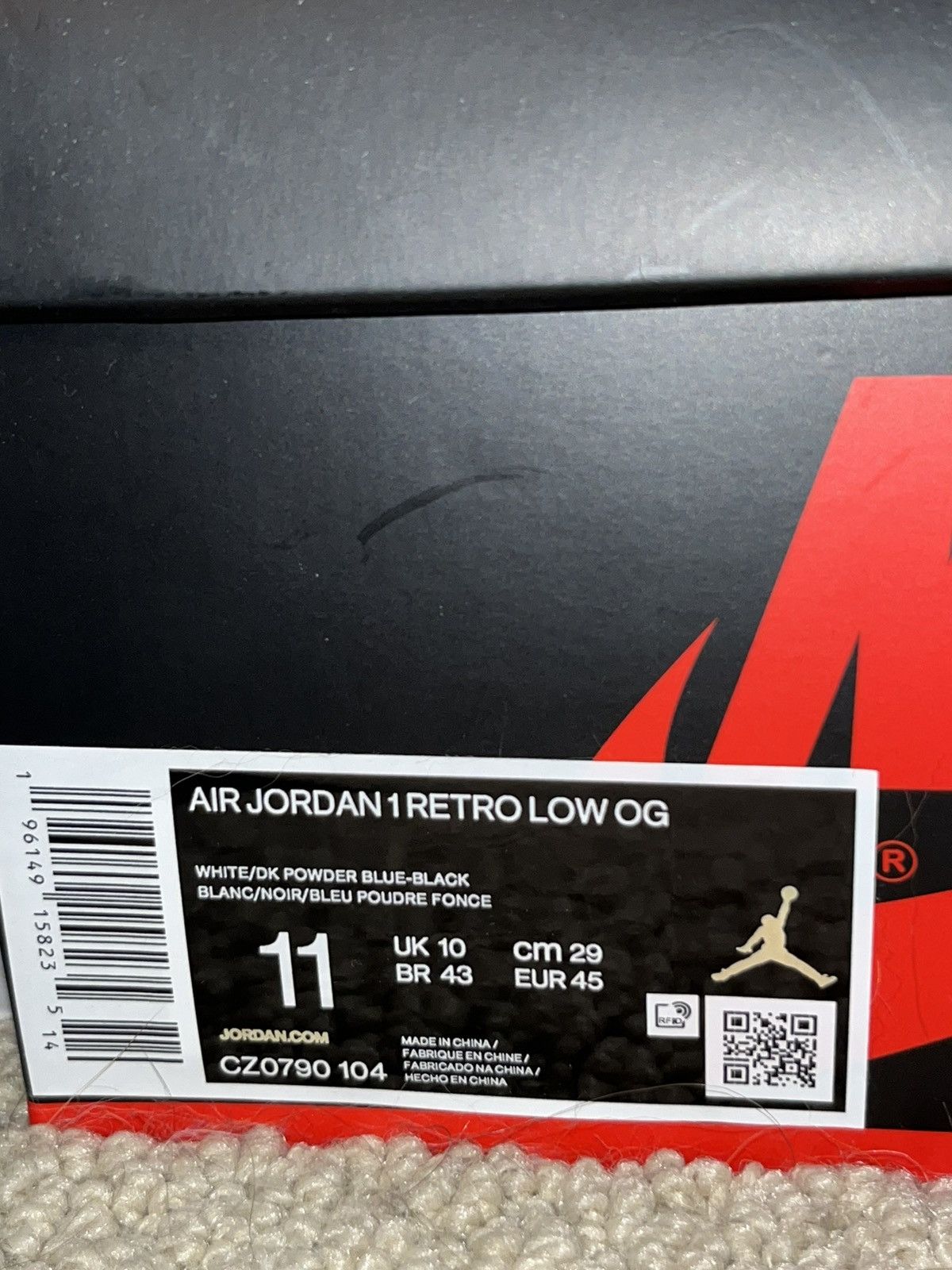 Jordan Brand Air Jordan 1 Low OG Powder Blue Size 11 Size US 11 / EU 44 - 9 Thumbnail