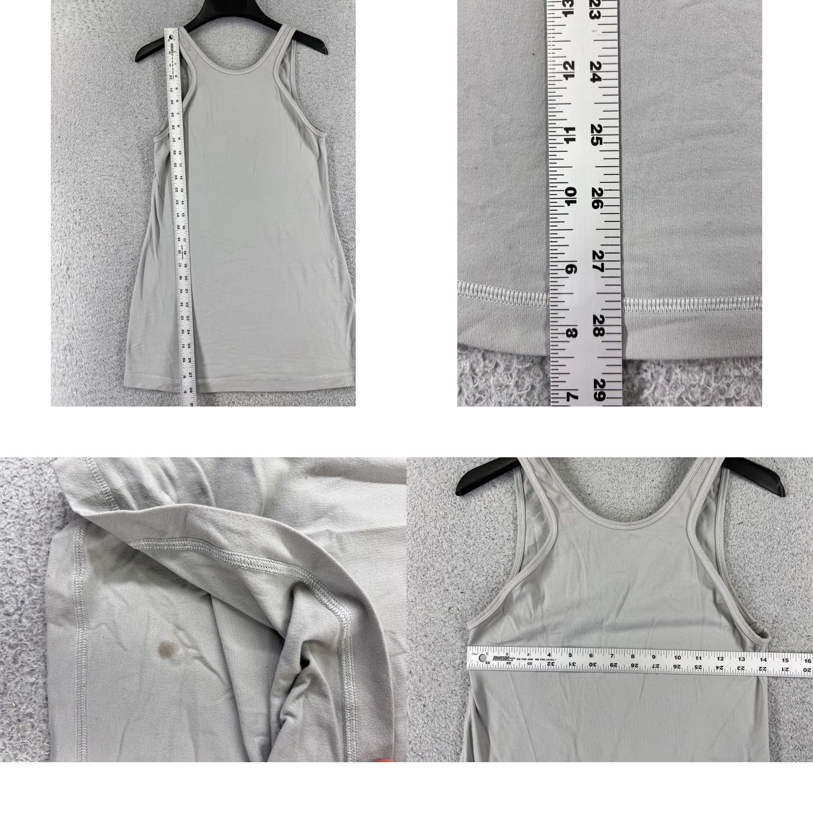 Lululemon Lululemon Shirt Women 6 Gray Tank High Neck Gym Running Size M / US 6-8 / IT 42-44 - 8 Thumbnail
