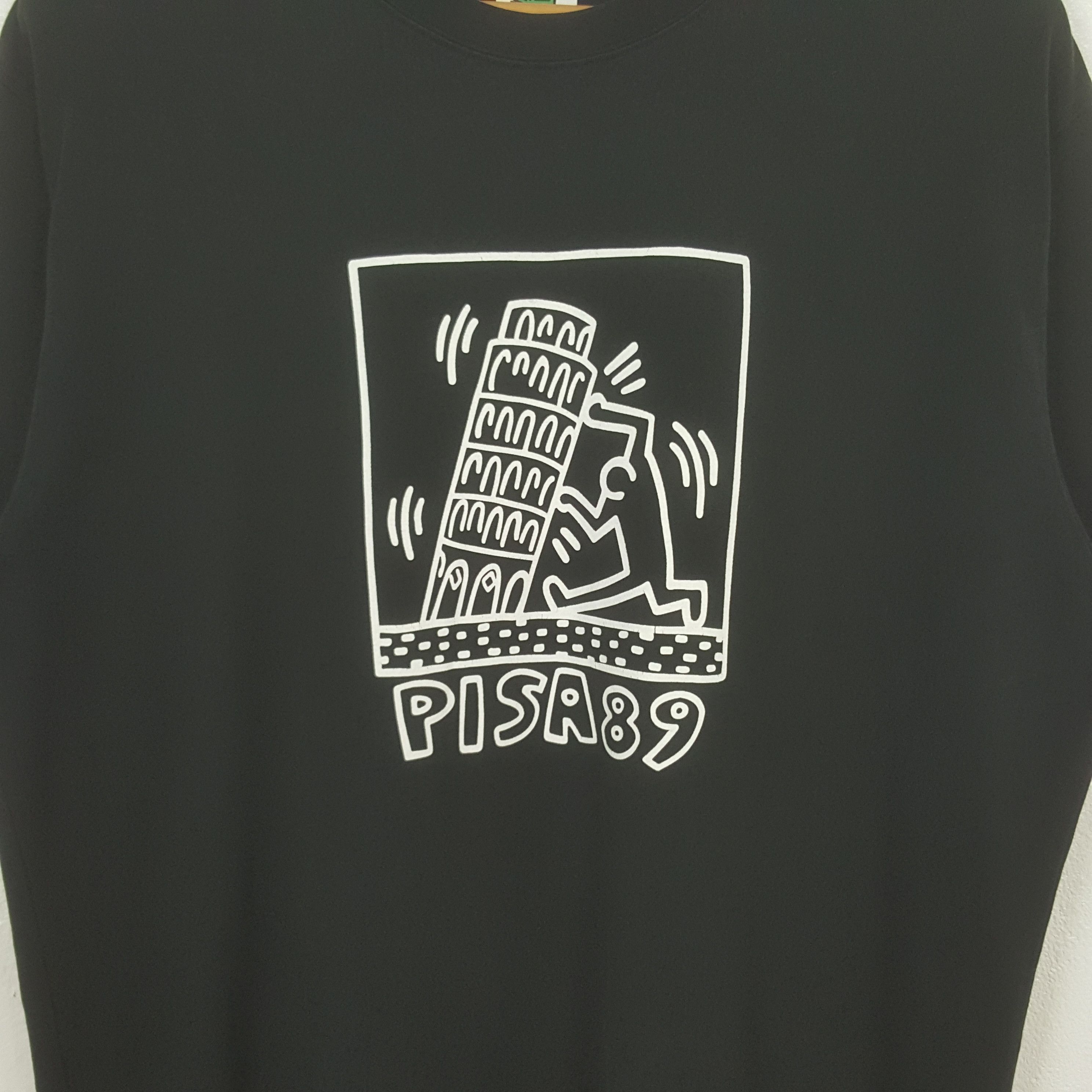Keith Haring Vintage Keith Haring Pisa89 Streetwear Tshirt C312N6 Size US L / EU 52-54 / 3 - 2 Thumbnail