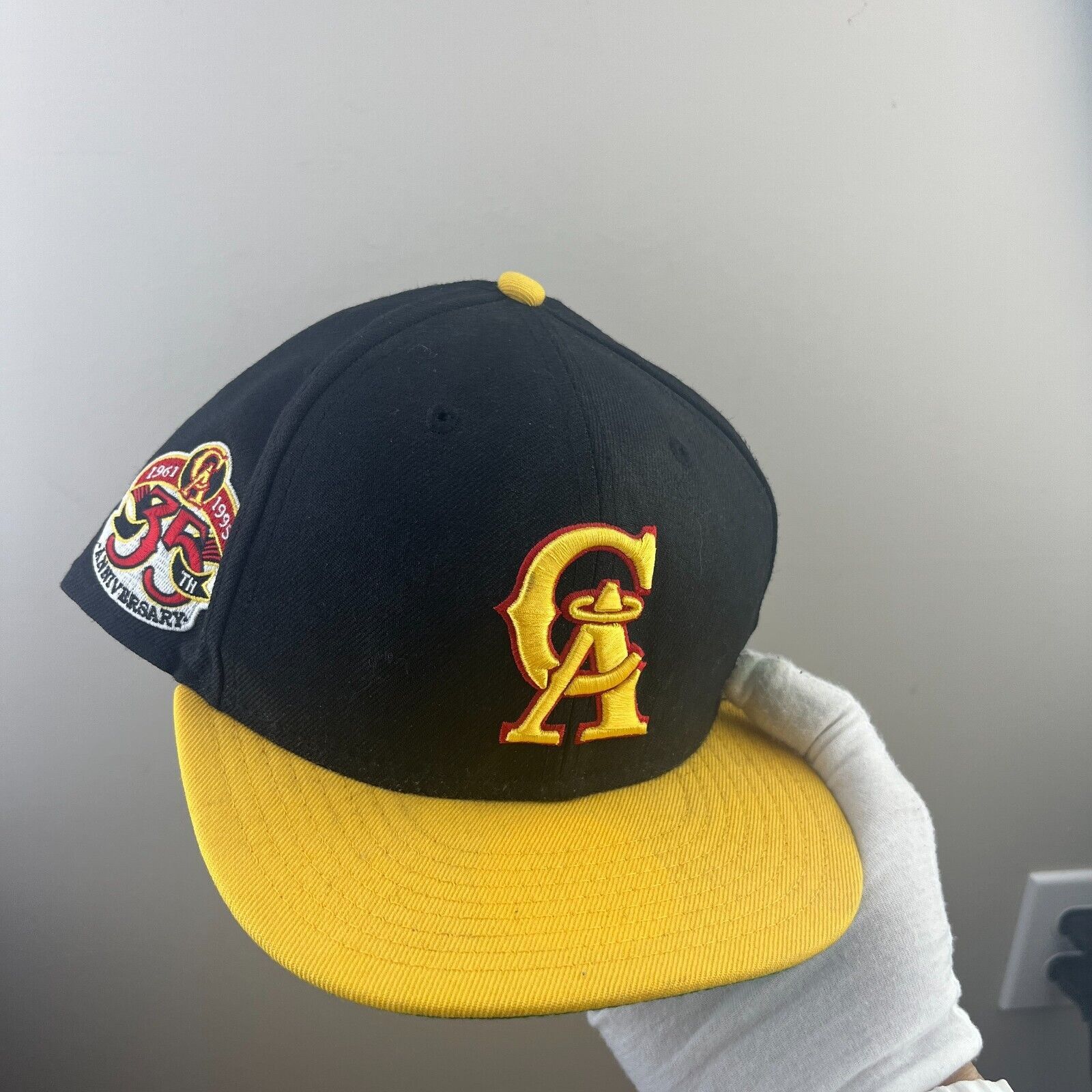 Vintage California Angels New Era 7 1/2 35th Anniversary
