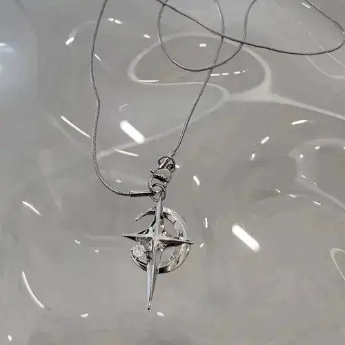Jewelry Moon Star Pendant Galaxy Necklace Size ONE SIZE - 3 Thumbnail
