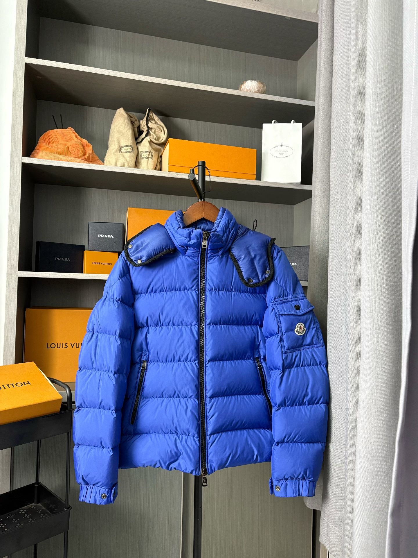Moncler Moncler Down Blue Heavy Coat Men Size US M / EU 48-50 / 2 - 1 Thumbnail