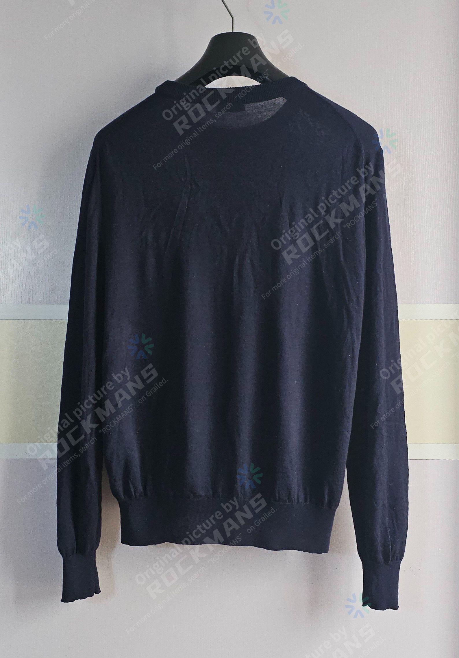 Dior Dior x Daniel Arsham Navy Wool Silk Sweater Jumper XL Size US XL / EU 56 / 4 - 3 Thumbnail