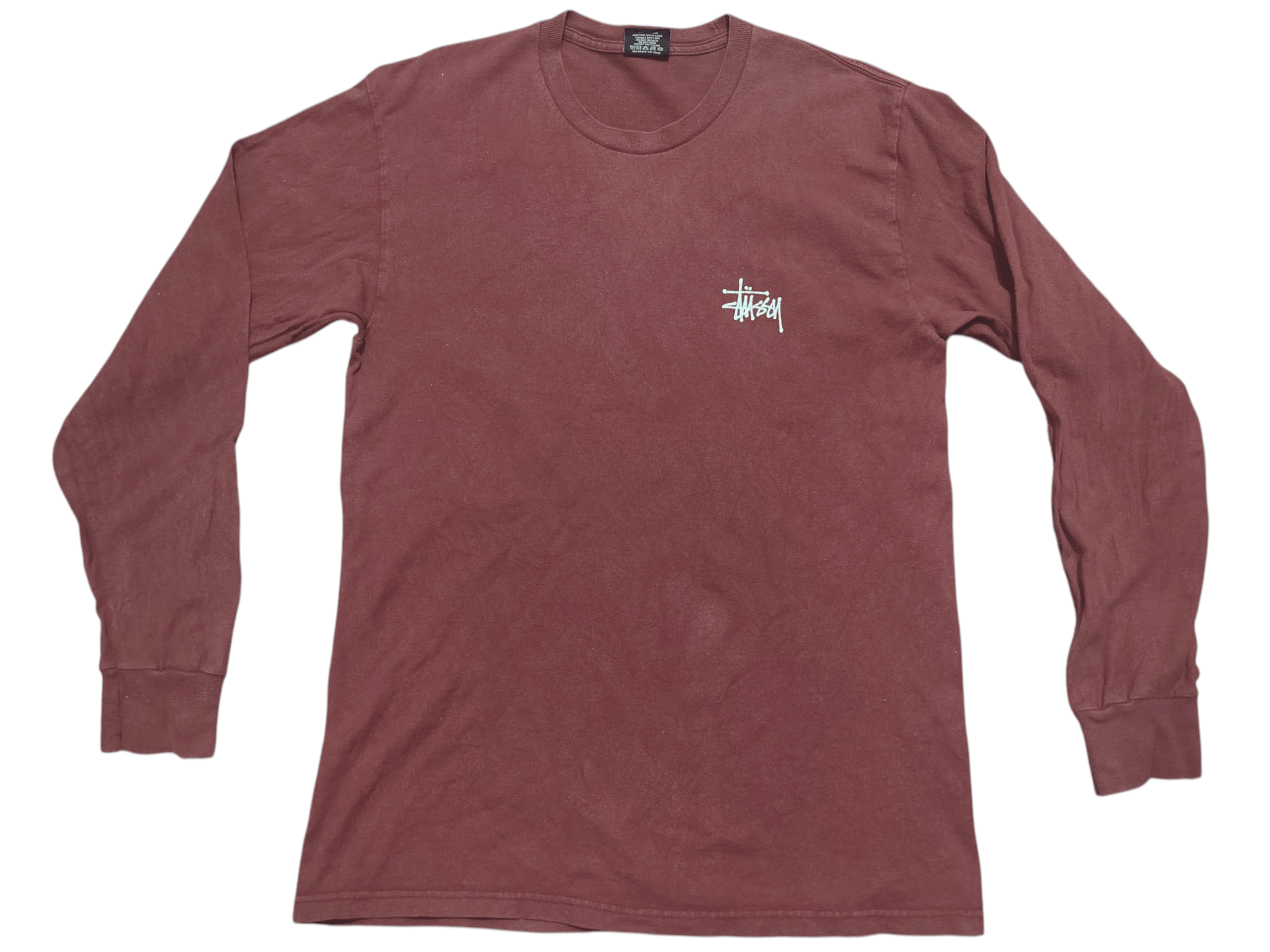 Stussy Stussy long Sleeve Sun faded Maroon Colour Size US M / EU 48-50 / 2 - 2 Thumbnail