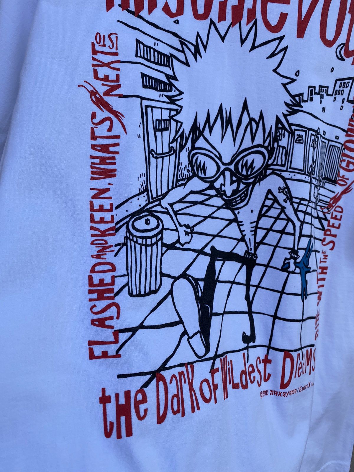 If Six Was Nine × Japanese Brand × Seditionaries Mischievous Blue Rabbit Skunk Punk by Emi Nakayama Rare Tee Size US L / EU 52-54 / 3 - 7 Thumbnail