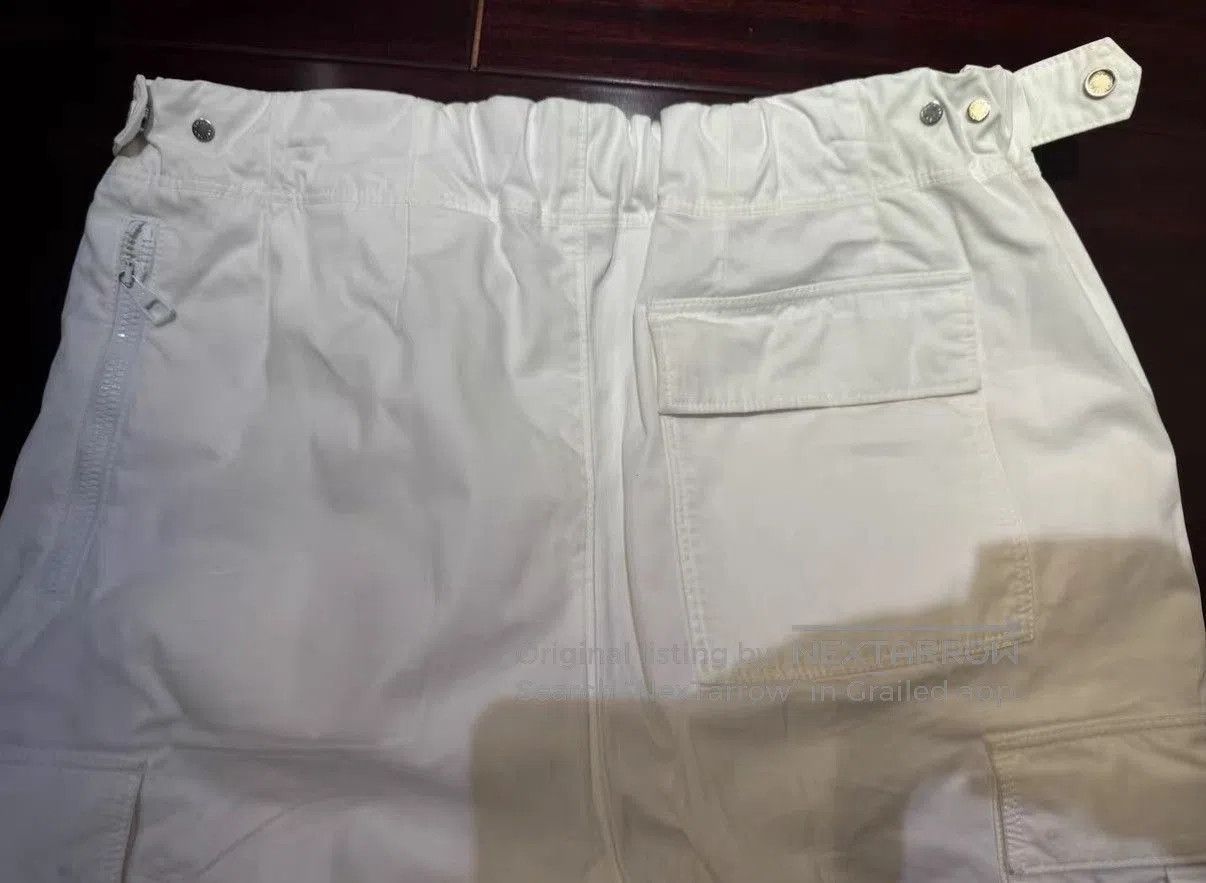 Louis Vuitton White Cargo Pants with Drawstring Waist . Size US 28 / EU 44 - 6 Thumbnail