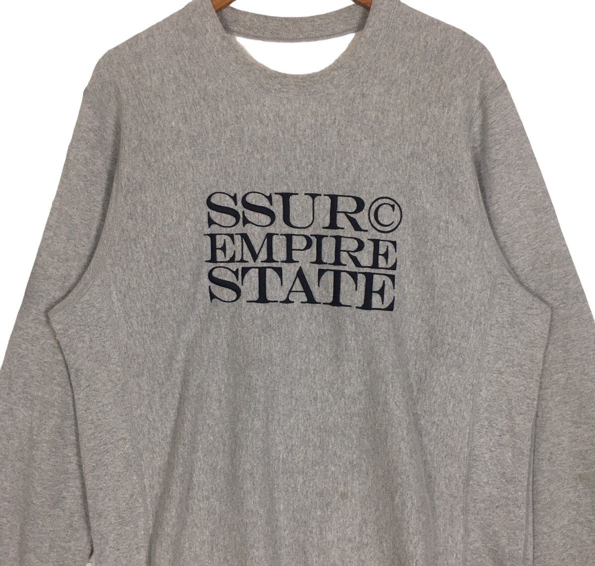 Vintage SSURC Empire State Crewneck Sweatshirt Colour Grey Size L Size US L / EU 52-54 / 3 - 2 Thumbnail