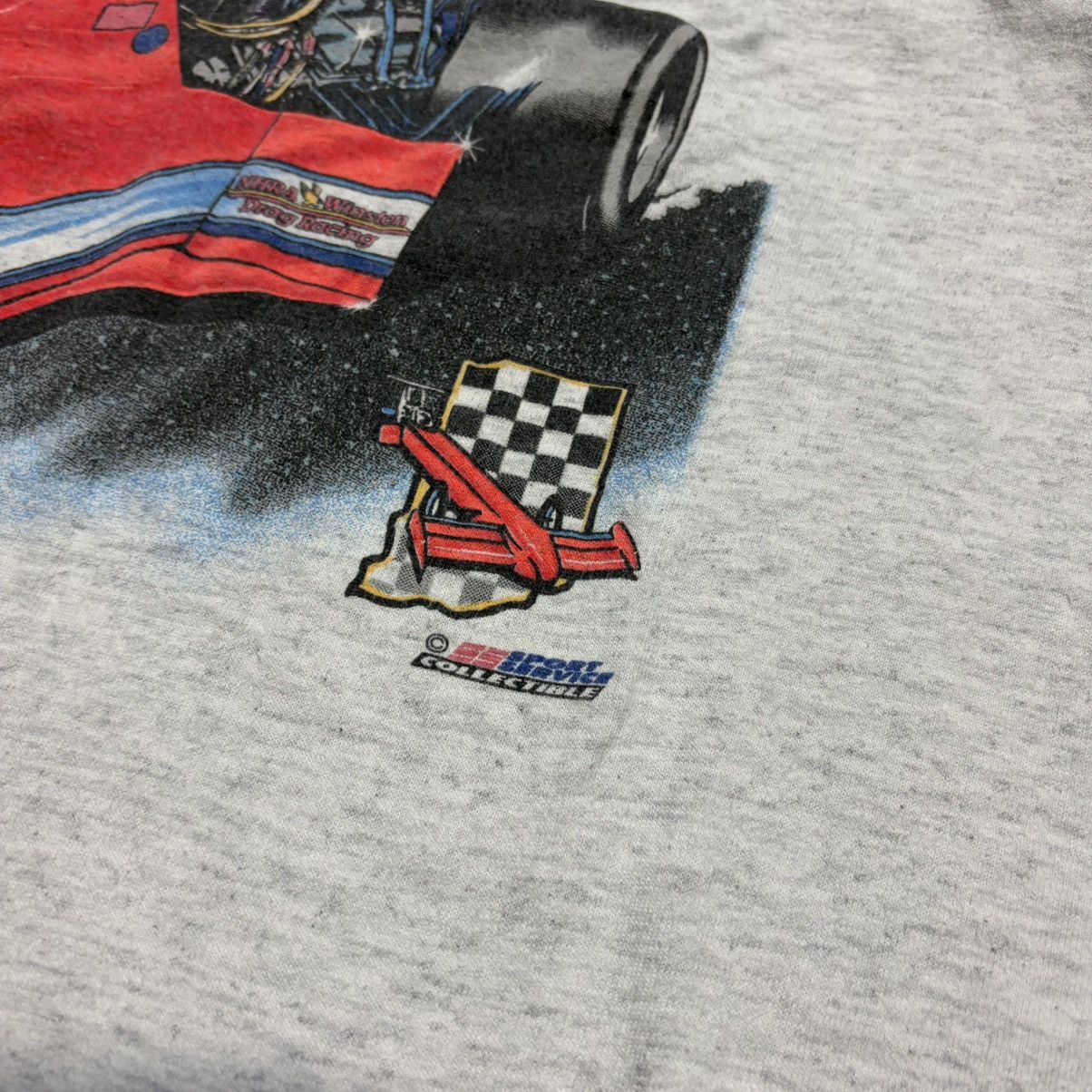 Vintage Vintage NHRA Drag Racing Graphic Tee US Nationals 90s USA Size US L / EU 52-54 / 3 - 5 Thumbnail