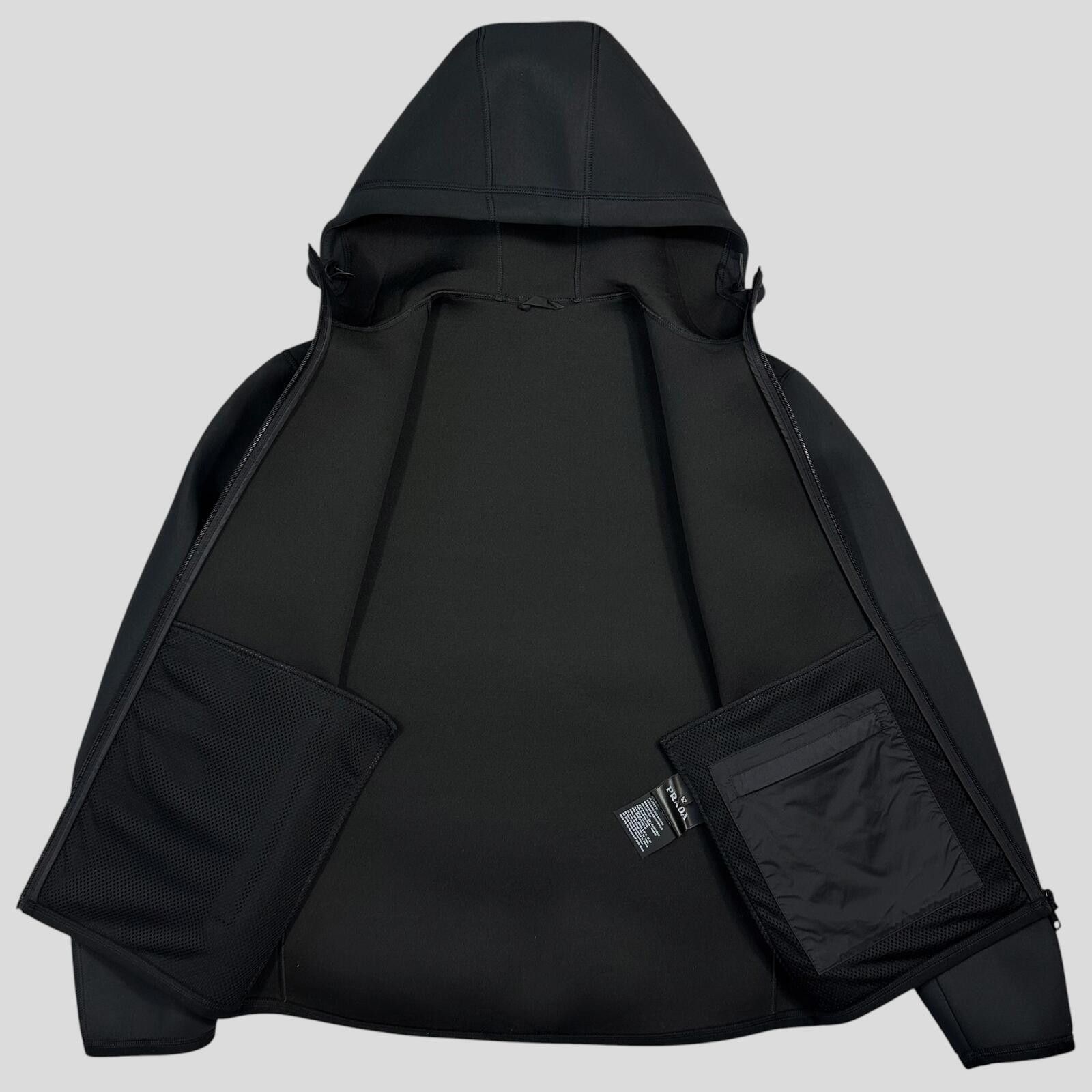 Prada Prada Milano 2018 Technical Scuba Rubber Race Logo Jacket M Size US M / EU 48-50 / 2 - 5 Thumbnail