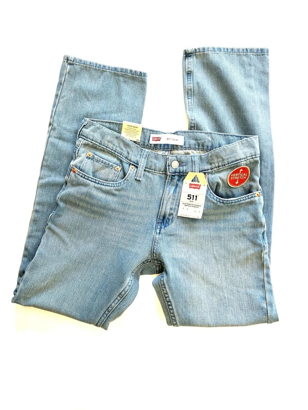 Levi's Levis 511 Slim Mens Jeans Lightweight Denim Fit Light Wash Size US 34 / EU 50 - 3 Thumbnail