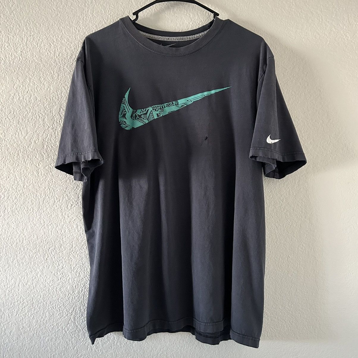 Nike Rare Nike Programmed To Win Large Logo Graphic T-Shirt XL Size US XL / EU 56 / 4 - 1 Thumbnail