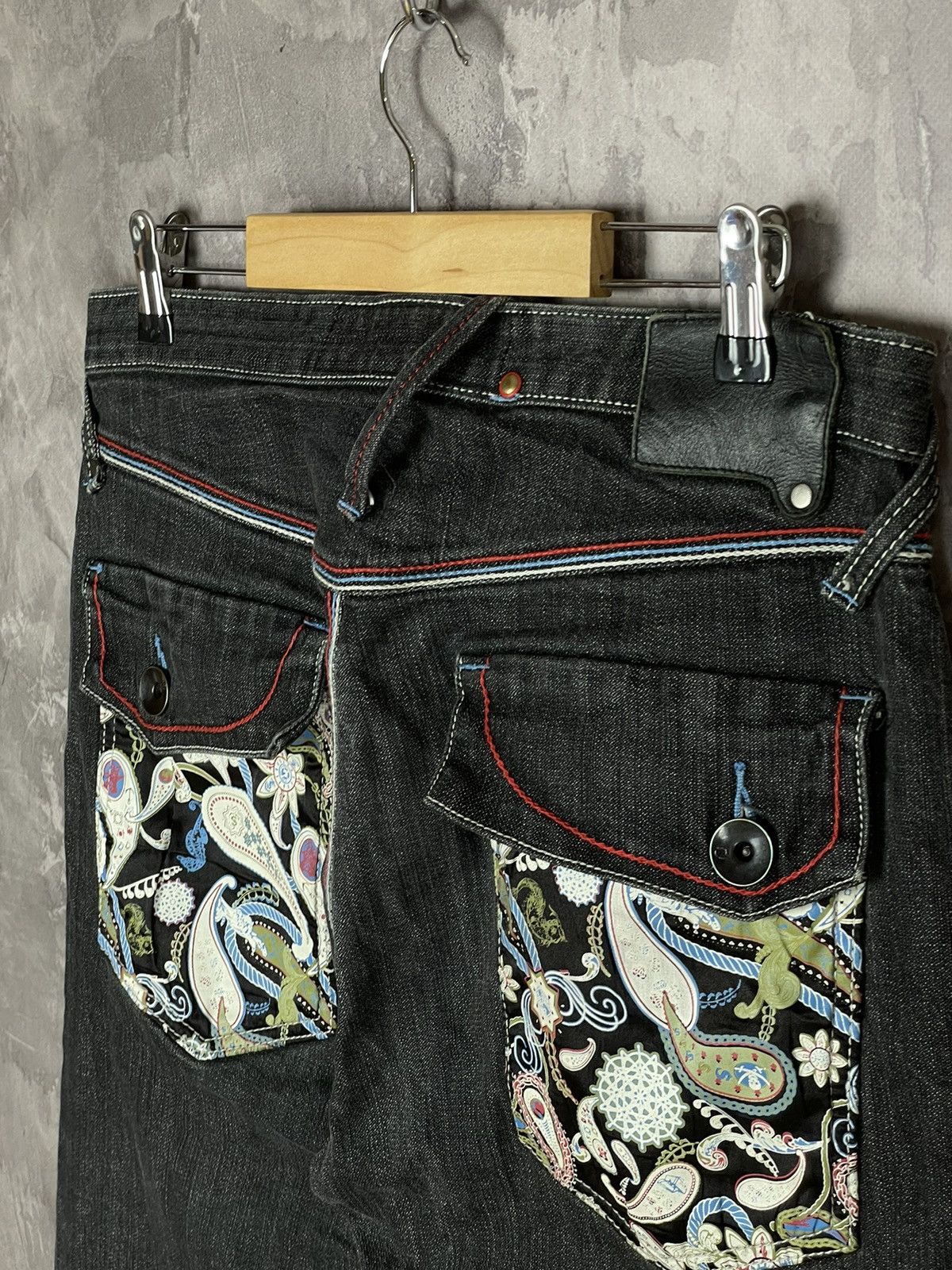 Japanese Brand Japanese Brand Vintage Art Printed Graphic Washed DenimJeans Size US 30 / EU 46 - 8 Thumbnail