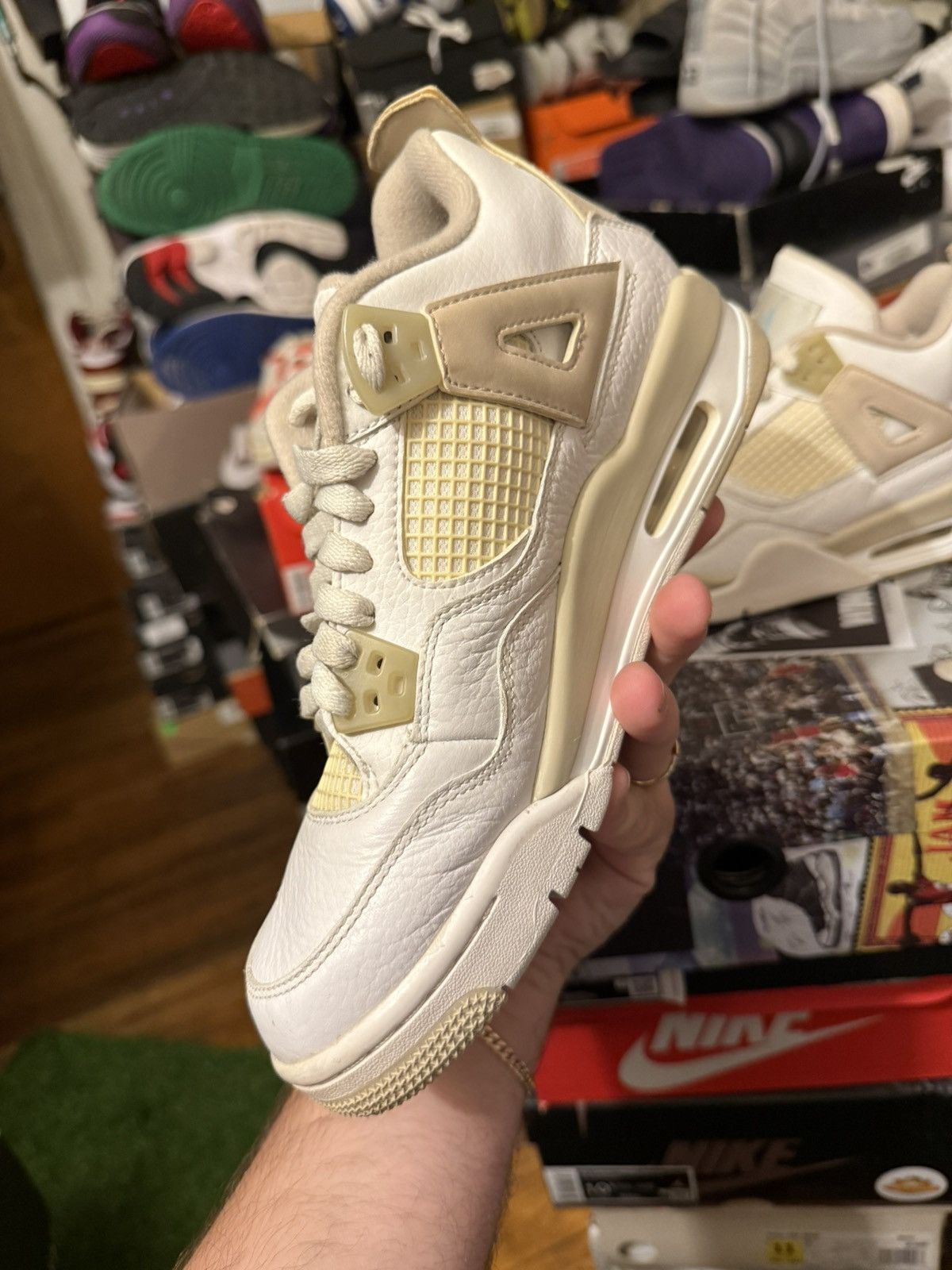 Jordan Brand Jordan retro 4 Sand (2017) size 6y Size US 6 / EU 39 - 3 Thumbnail