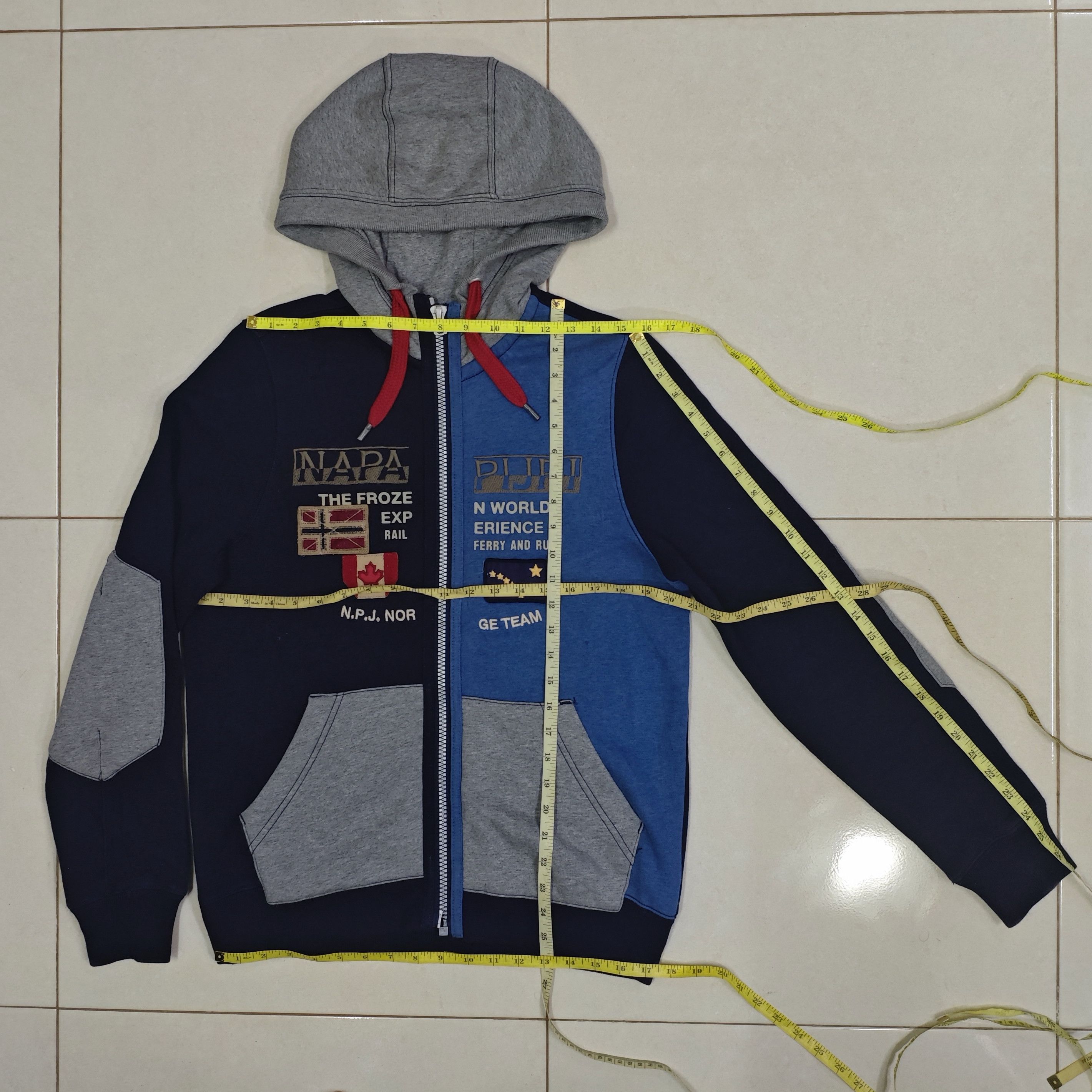 Napapijri NAPAPIJRI Norge Team Colorblock Embroidered Zip Up Hoodie Size US M / EU 48-50 / 2 - 16 Thumbnail