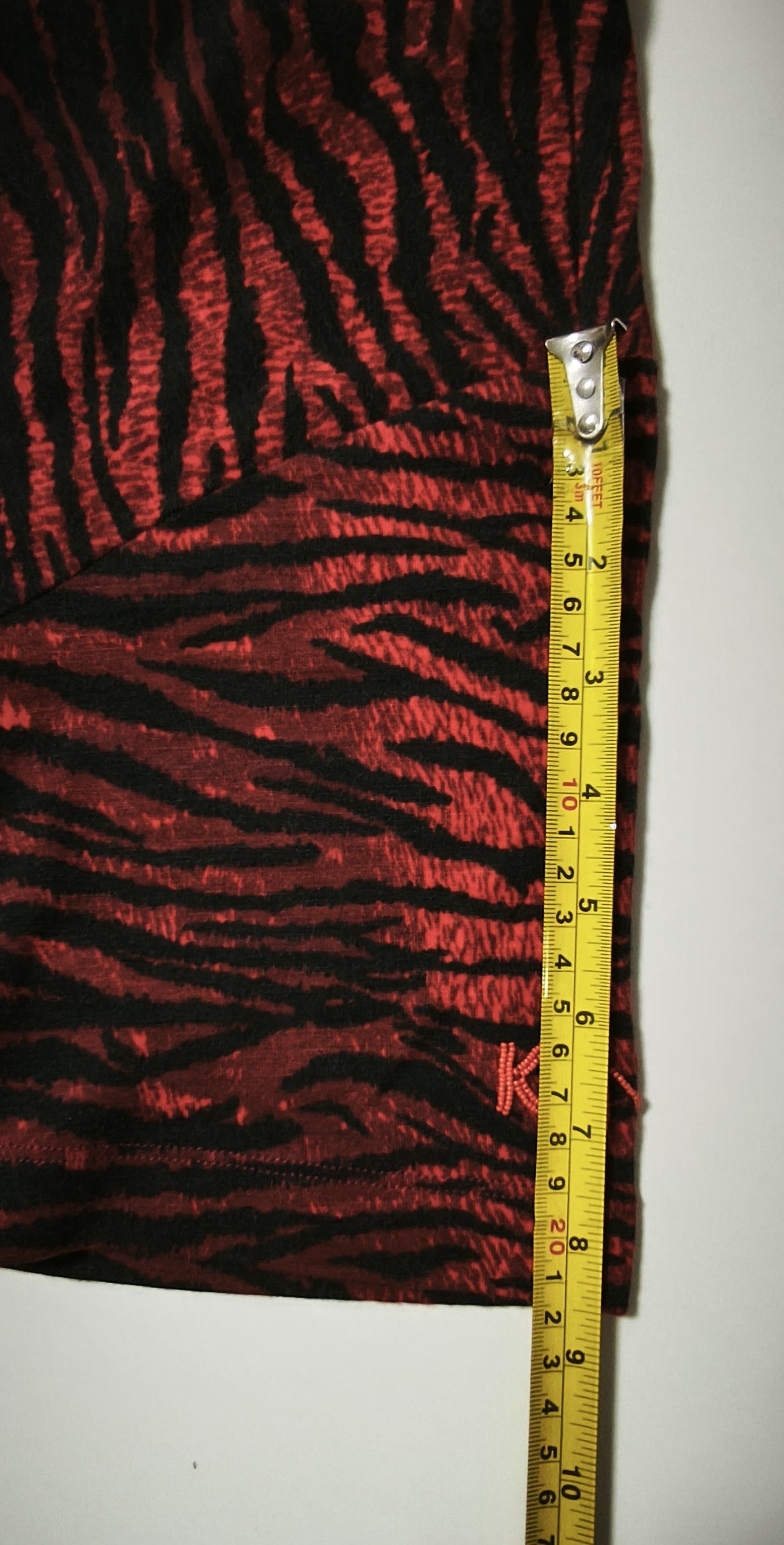 Kenzo Red wool T-shirt with tiger print Size US M / EU 48-50 / 2 - 25 Thumbnail