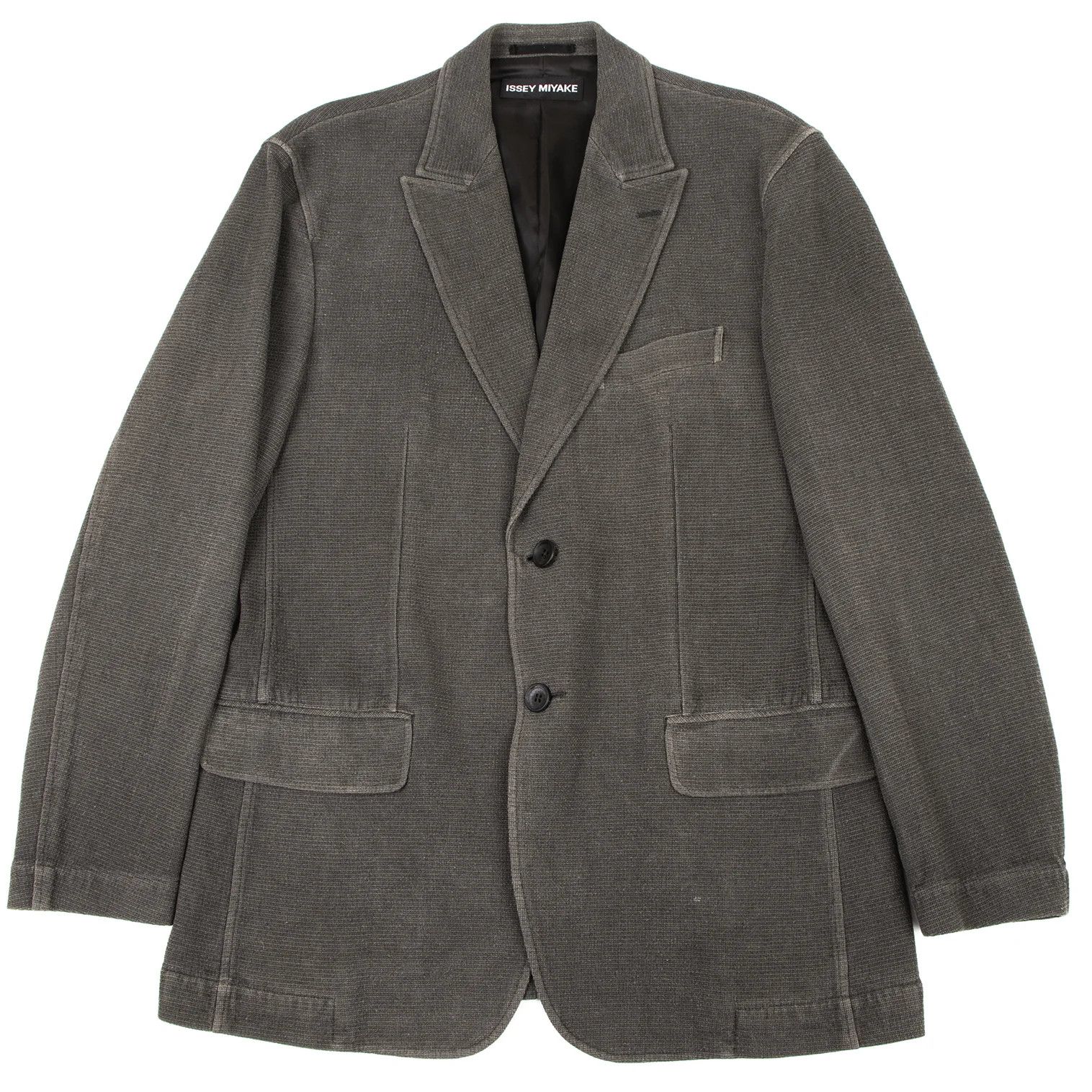 Issey Miyake Paper Blend Wool Jacket in Gray 3 Size US L / EU 52-54 / 3 - 1 Thumbnail