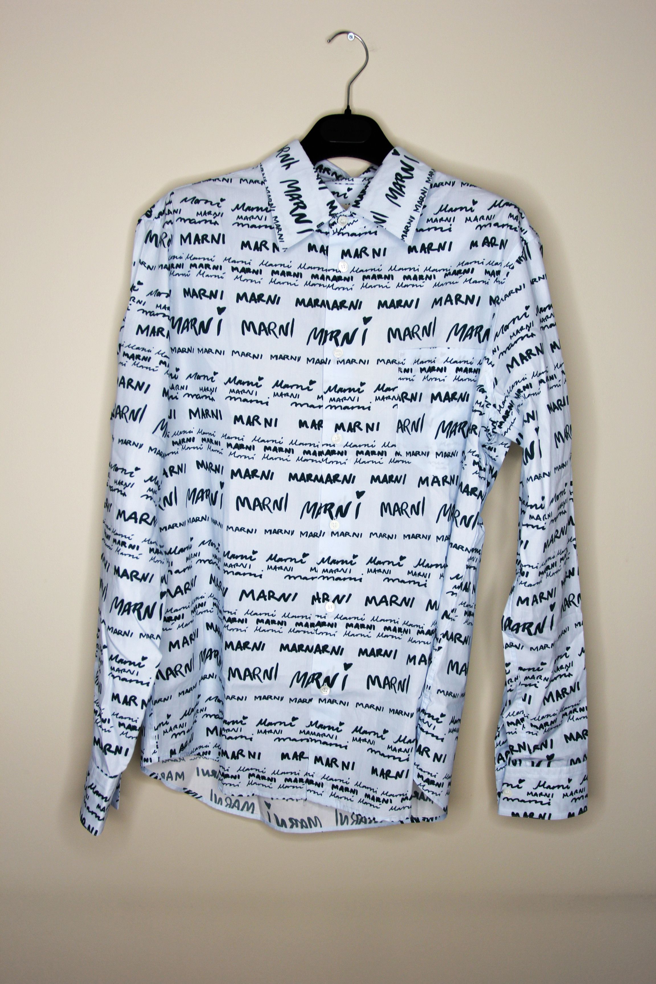 Marni BNWT AW23 MARNI MEGAMARNI POPELINE SHIRT 50 Size US M / EU 48-50 / 2 - 2 Thumbnail