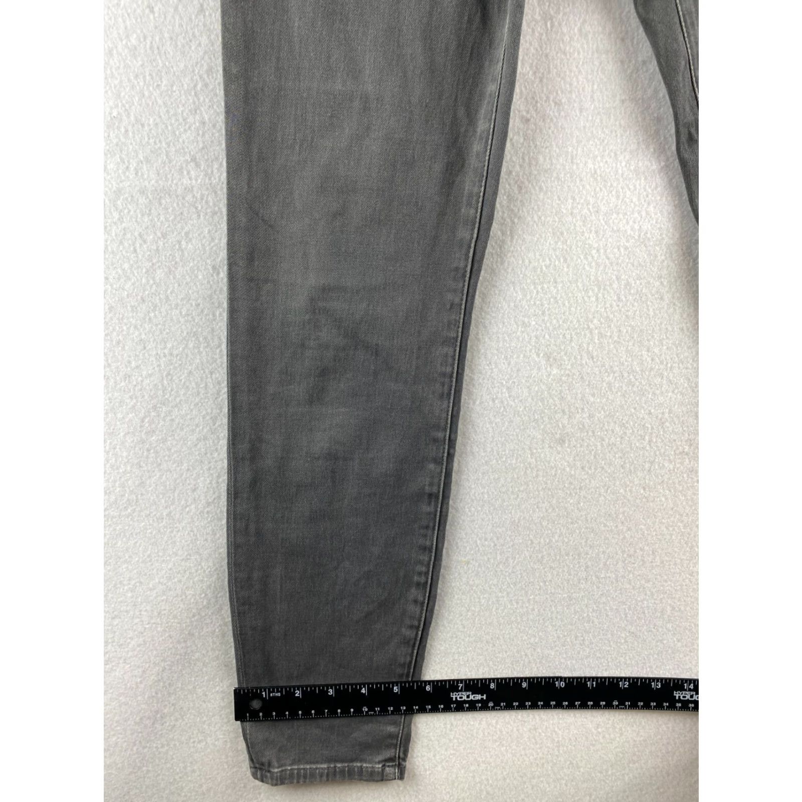 Madewell Madewell High Riser Skinny Jeans Womens 27 Gray Denim Dark Wash Stretch Ankle 5-Pocket Regular Rise Size 27" / US 4 / IT 40 - 6 Thumbnail