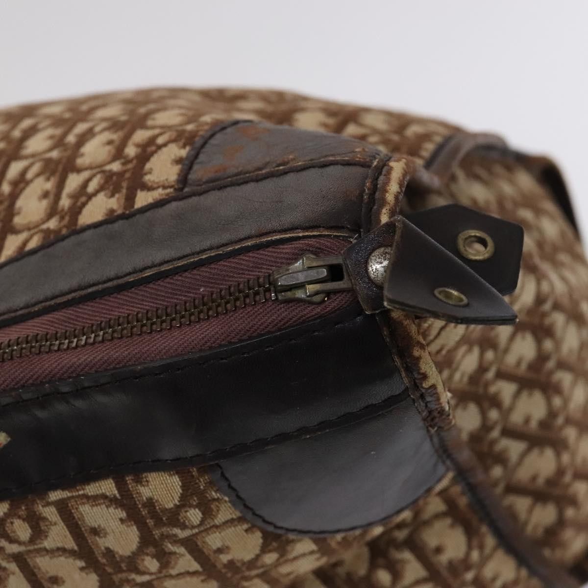 Dior DIOR Trotter Canvas Boston Bag Brown Size ONE SIZE - 15 Thumbnail