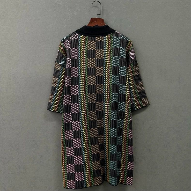 Louis Vuitton Louis Vuitton Colorful checkerboard knit shirt Size US XL / EU 56 / 4 - 2 Thumbnail