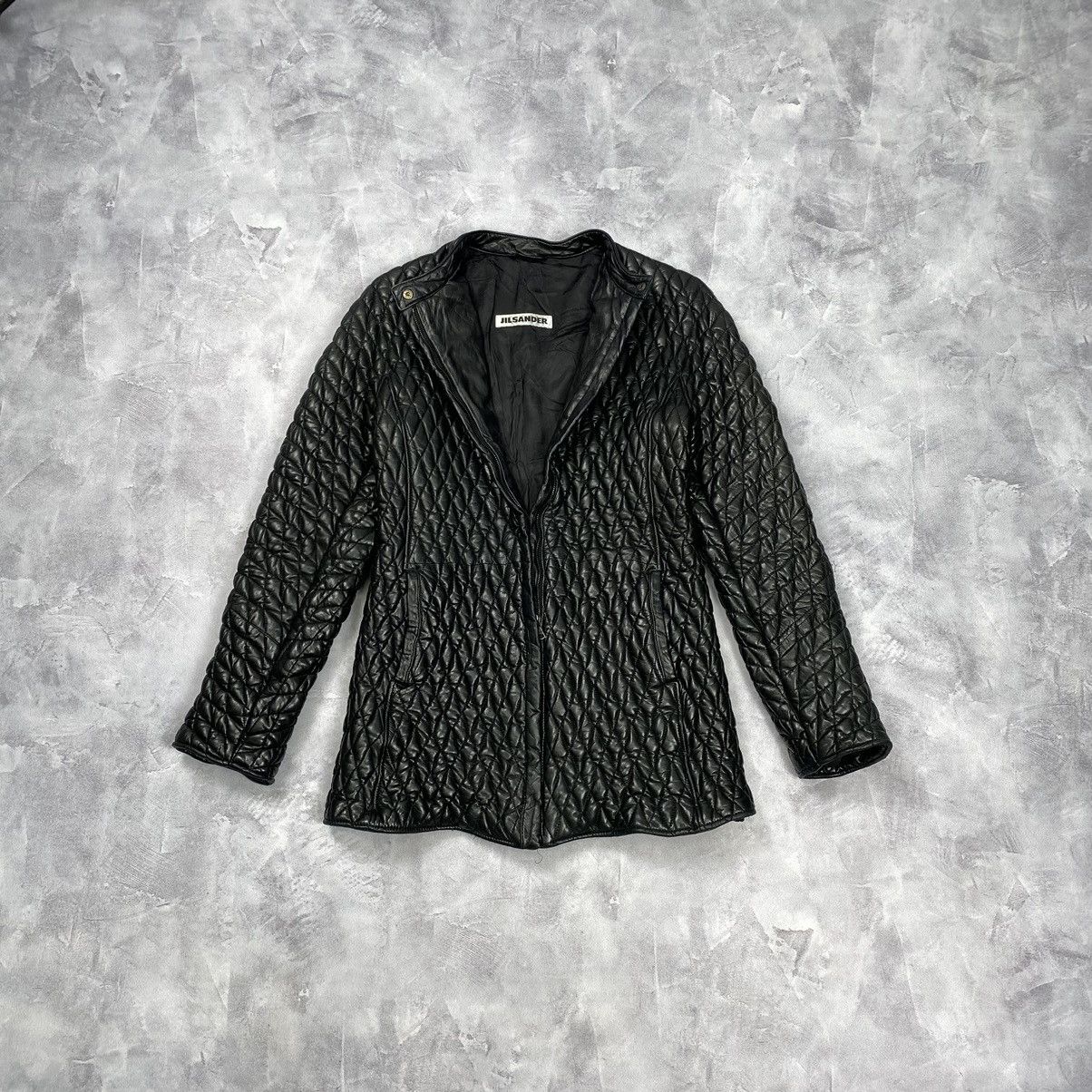 ジャケット・アウター 90s jil sander real leather coat 90's] Old JIL SANDER Leather Jacket Size.48