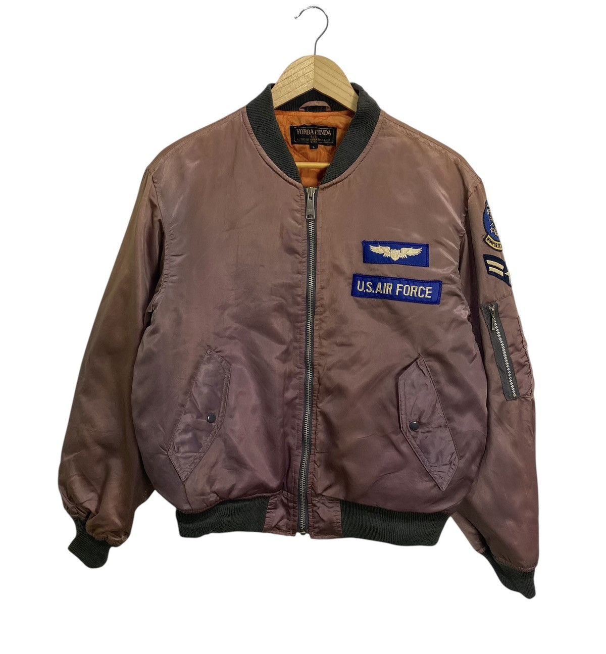 Vintage Vintage us air force sunfaded bomber jacket Size US L / EU 52-54 / 3 - 2 Thumbnail