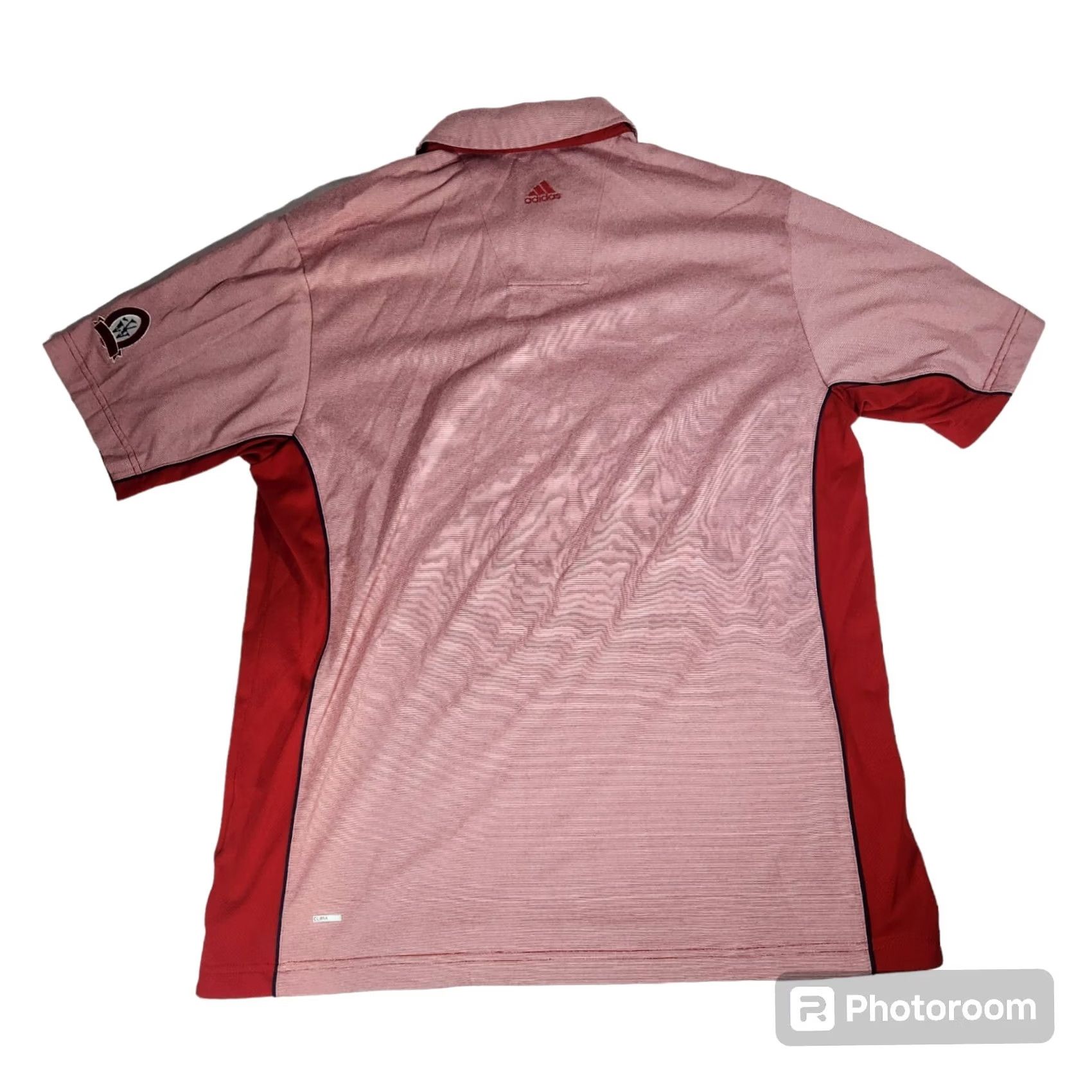 Adidas Adidas Climacool Golf Polo Shirt Men's Medium Red Size US M / EU 48-50 / 2 - 2 Thumbnail