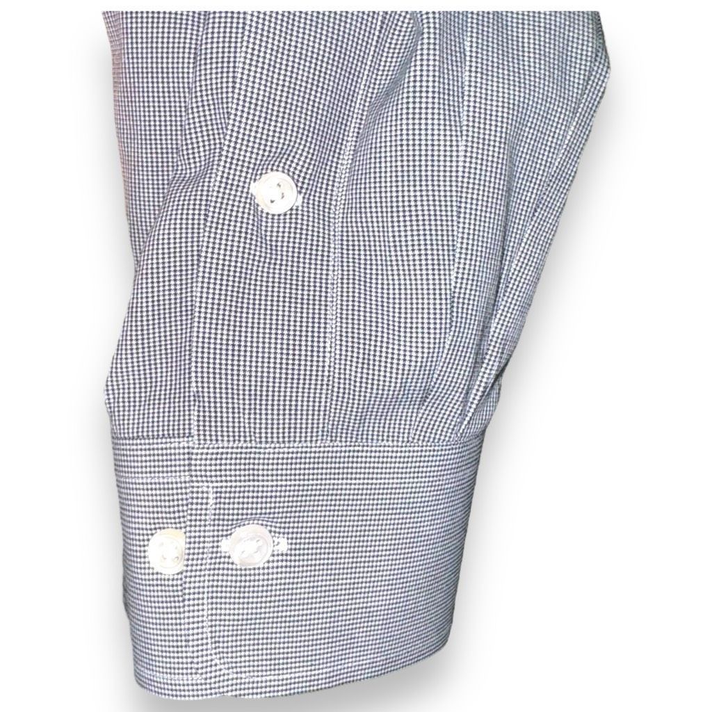 Polo Ralph Lauren Polo Ralph Lauren Navy Micro Check Dress Shirt M 16 33 Size US M / EU 48-50 / 2 - 4 Thumbnail