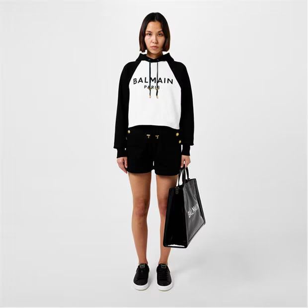 Balmain o1g2r1mq0924 Shorts in Noir Size 29" - 6 Thumbnail