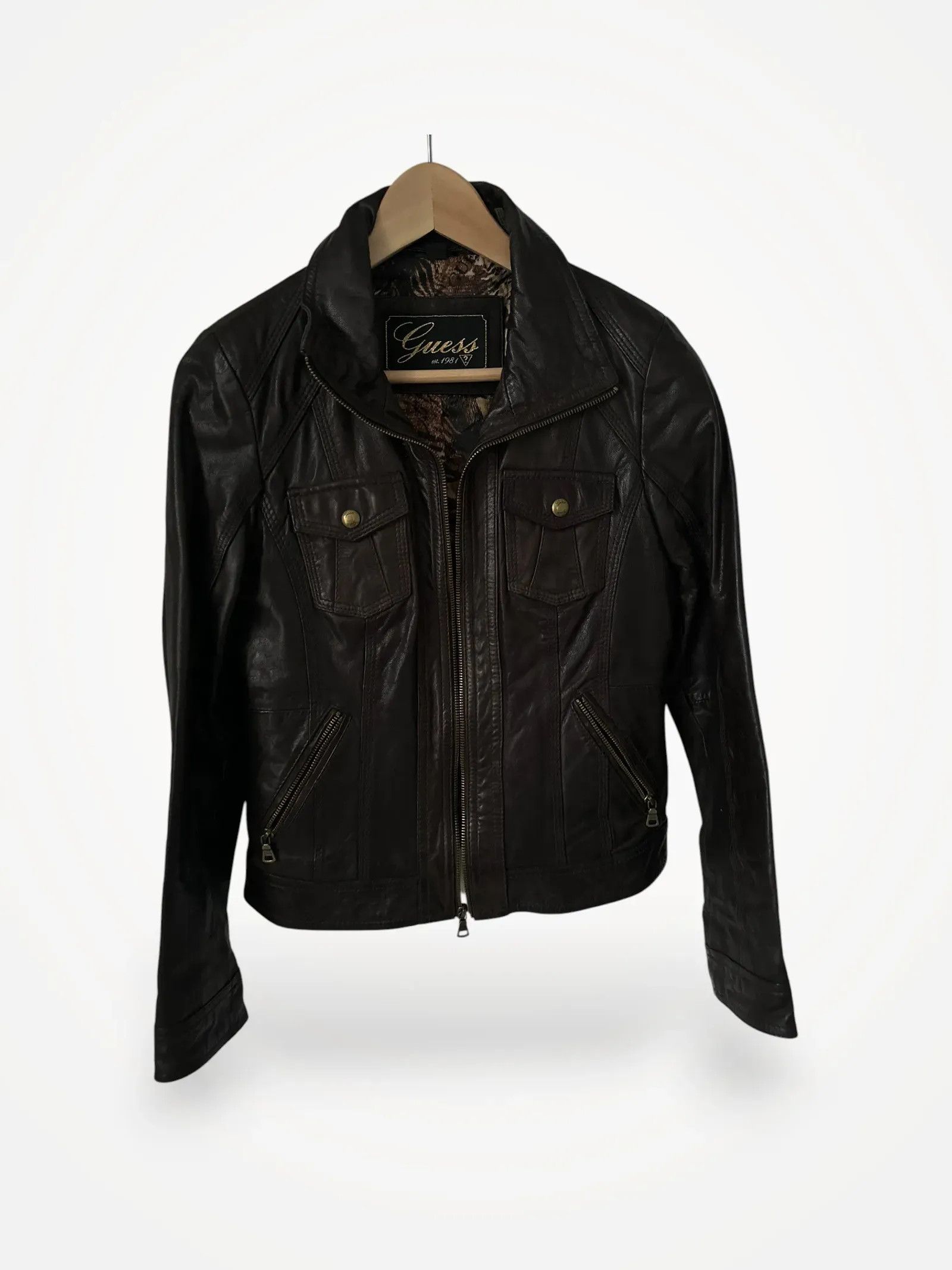 Guess Guess Leather Jacket Size M / US 6-8 / IT 42-44 - 1 Thumbnail