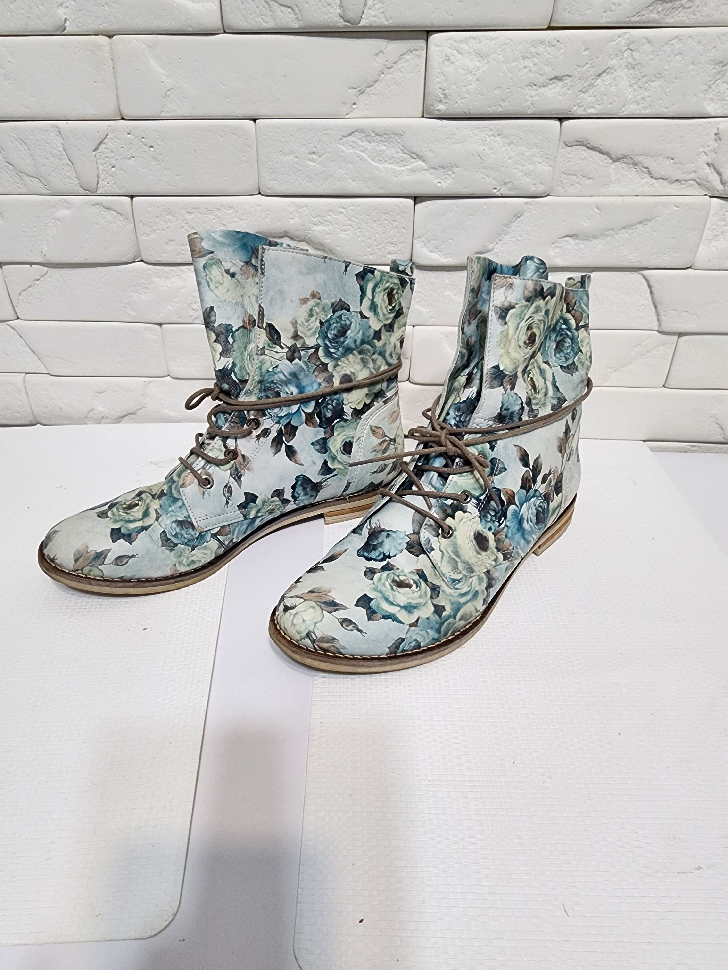 Other Green Leather Boots: Women's Style Shoes, Size US 9 / IT 39 - 4 Thumbnail
