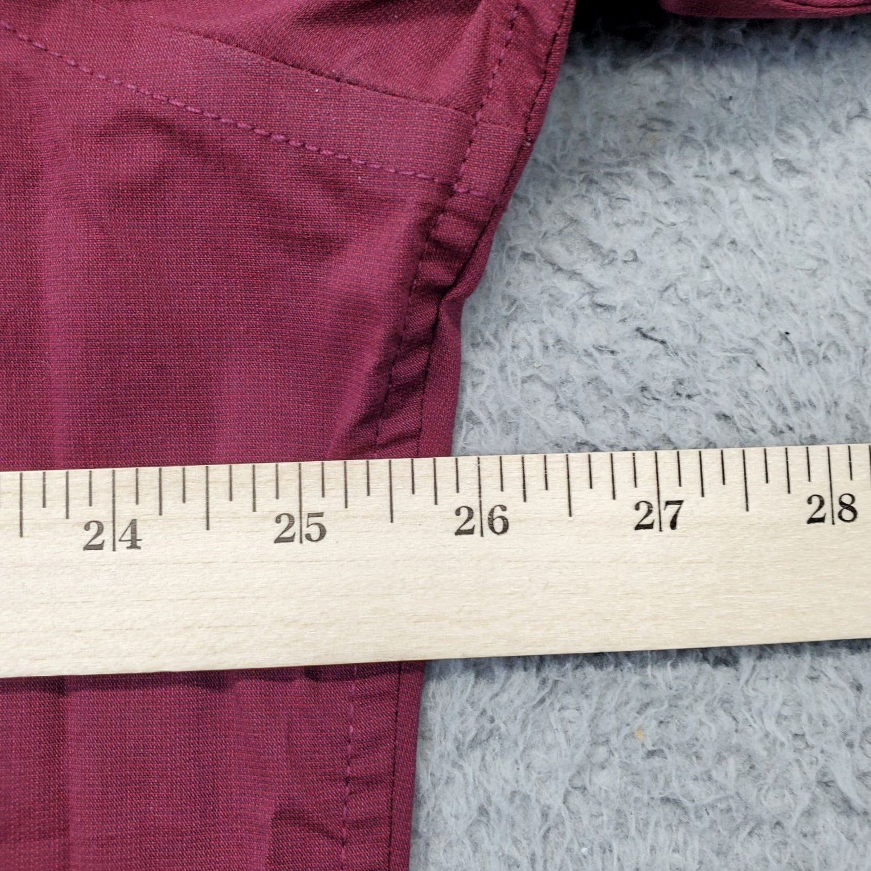 Van Heusen Van Heusen Shirt Mens XXL Burgundy Slim Button-Up Long Sleeve Size US XXL / EU 58 / 5 - 4 Thumbnail