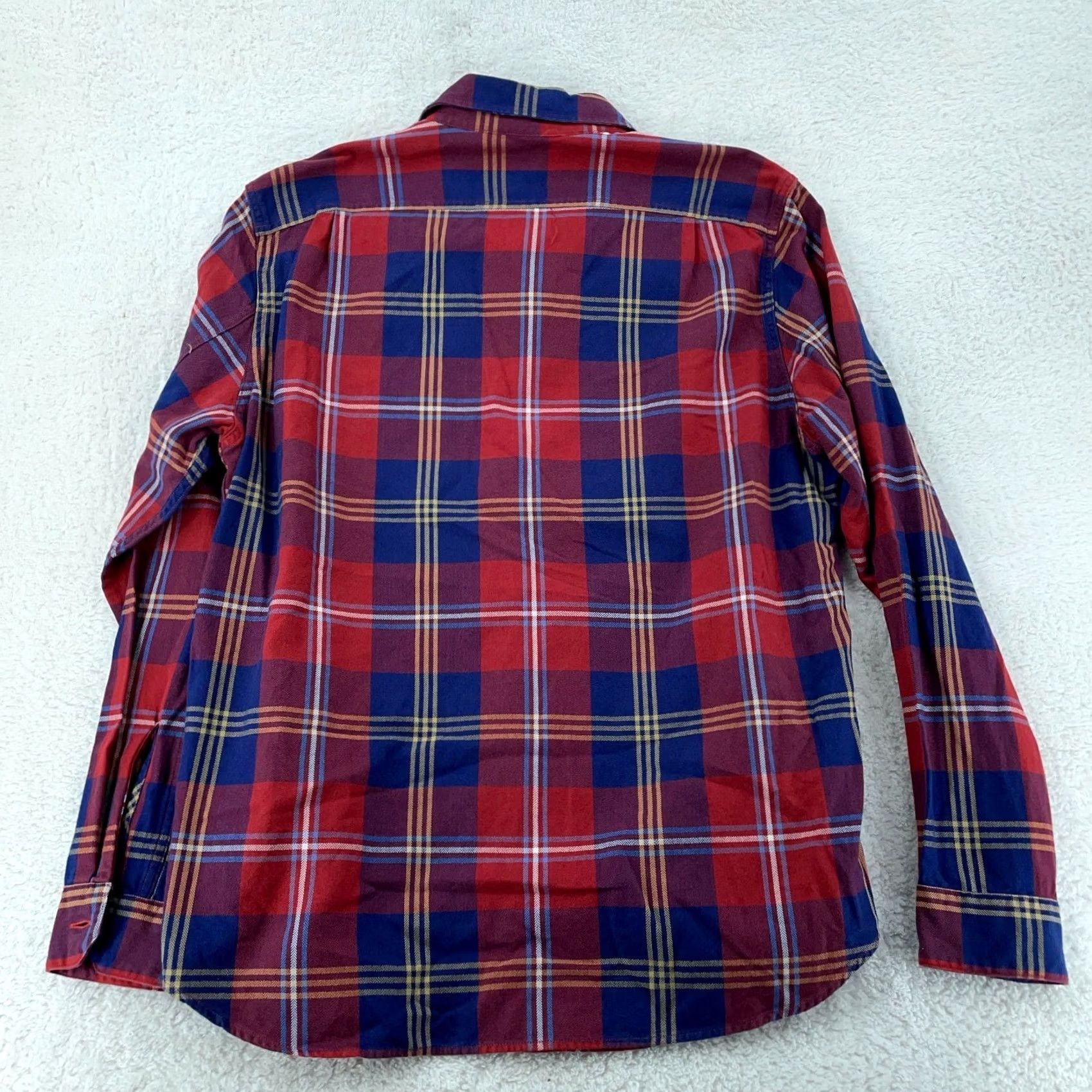 J.Crew J.Crew Shirt Mens Large Plaid Long Sleeve Slim Button Up Collared Red Blue L/S Multicolor Casual Shirt Size US L / EU 52-54 / 3 - 6 Thumbnail