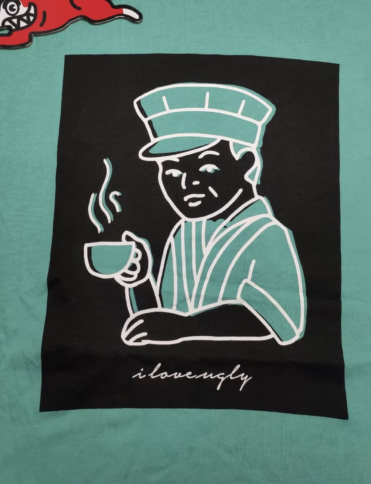 Billionaire Boys Club Lake Green Coffee Portrait Graphic Short Sleeve T-Shirt Size US M / EU 48-50 / 2 - 3 Thumbnail