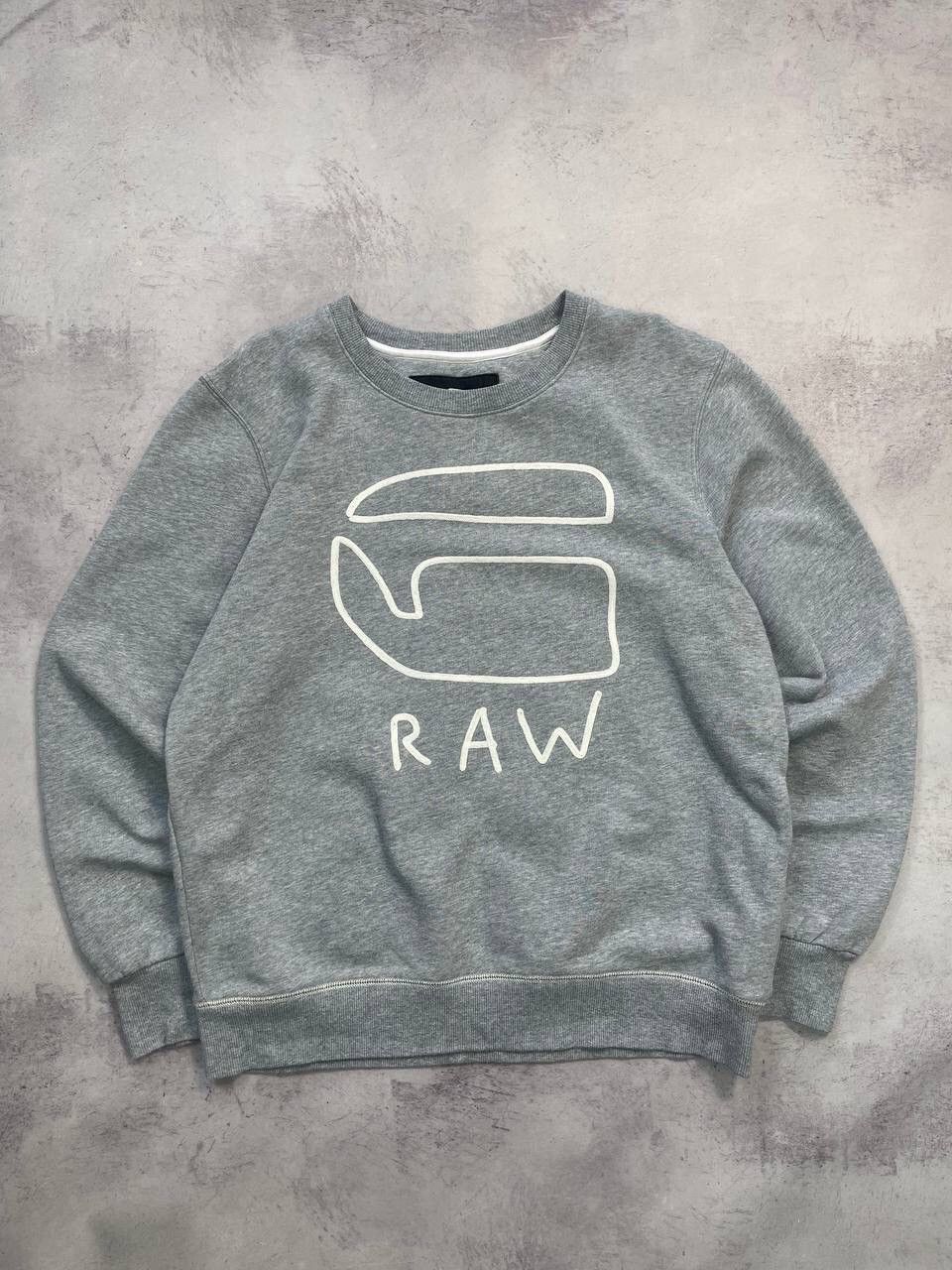 G-Star × Japanese Brand × Vintage Vintage G Star Raw Logo Sweatshirt Y2K Size US L / EU 52-54 / 3 - 1 Thumbnail