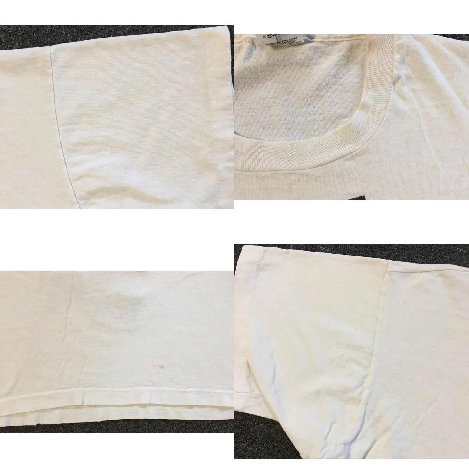 Vintage VINTAGE Never Forget Who You Are Cropped Shirt White One Size Boxy Abstract Art Grunge 80s 90s Women T-Shirt US Made Single Stitch Size ONE SIZE - 9 Thumbnail