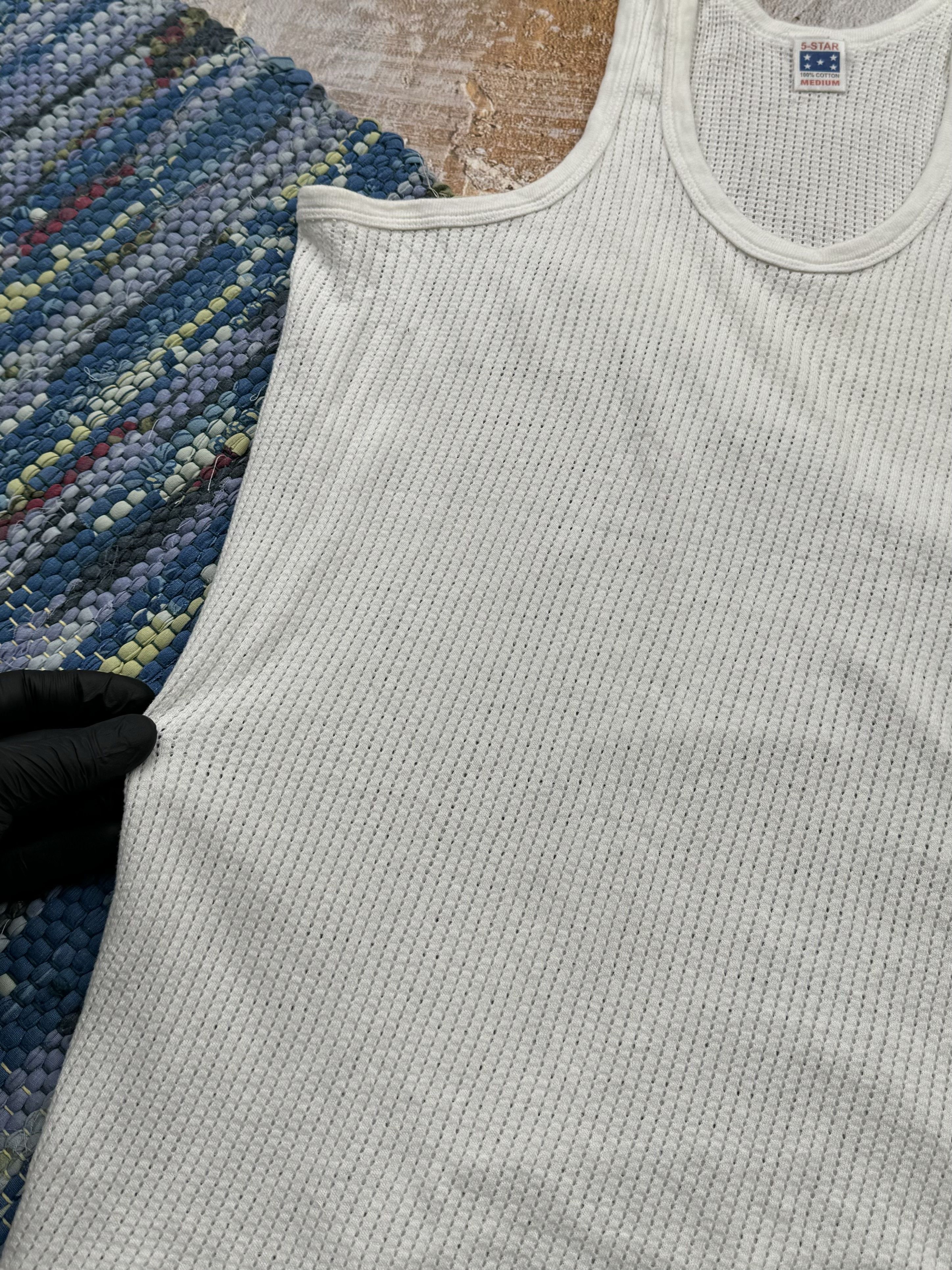 Vintage Vintage Mesh Tank Top A681(36) Size US M / EU 48-50 / 2 - 2 Thumbnail