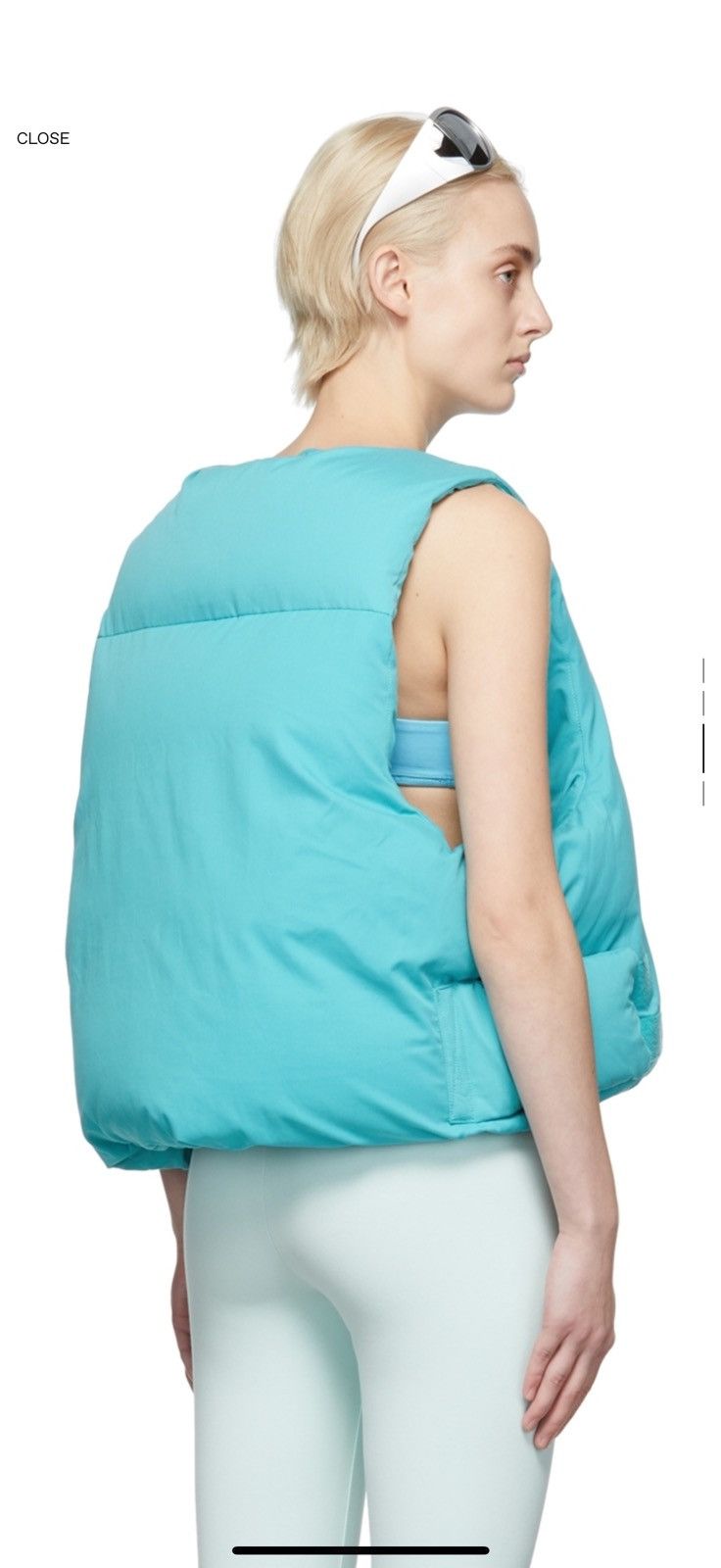 Entire Studios Entire Studios Blue Down Pillow Vest Size M / US 6-8 / IT 42-44 - 3 Thumbnail