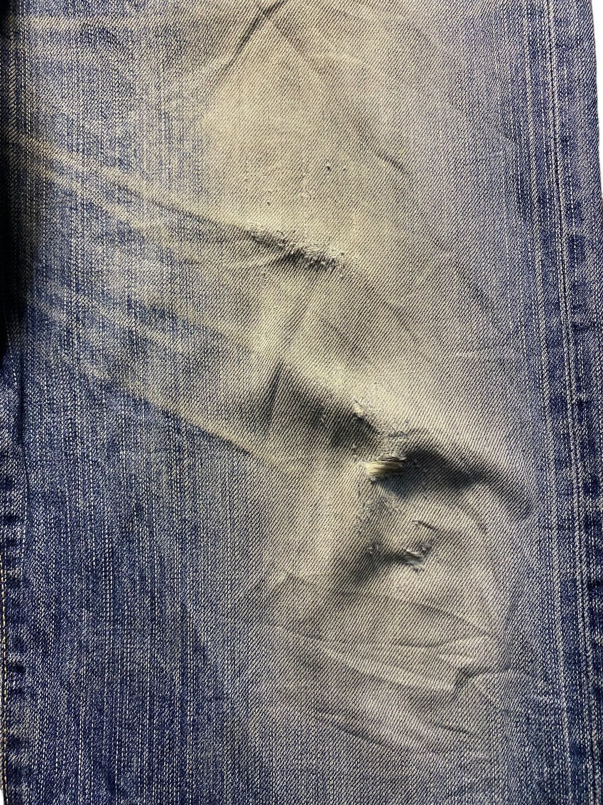 Edwin Vintage Edwin 505 Selvedge Mud Wash Distressed Baggy Jeans Size US 39 - 13 Thumbnail