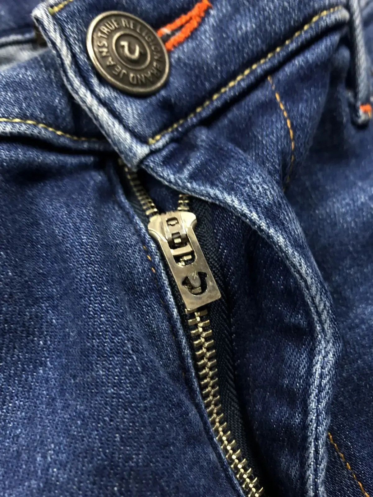True Religion TRUE RELIGION Vintage Skinny Blue Jeans Streetwear USA Jeans Size 31" - 17 Thumbnail