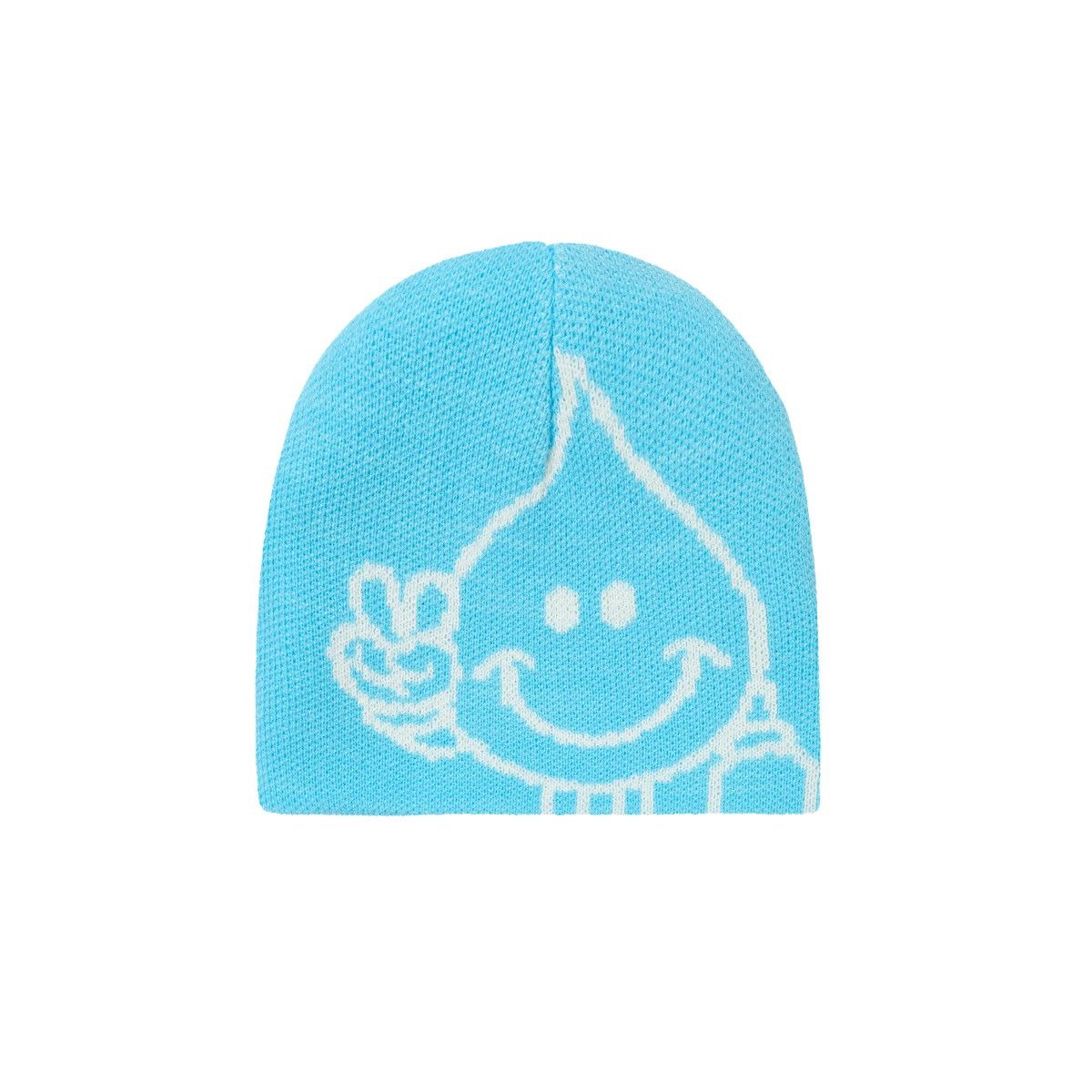 Palace Palace World Industries Reverso Beanie White/Blue Size ONE SIZE - 1 Thumbnail