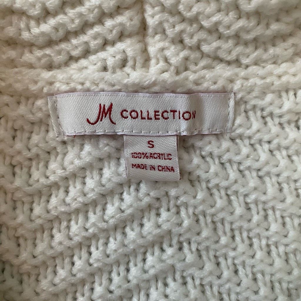 Other JM Collection women S one button knit collared sweater jacke Size S / US 4 / IT 40 - 6 Thumbnail