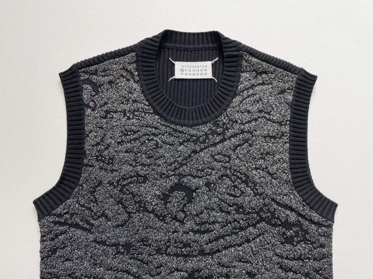 Maison Margiela Sample ‘Metallic Galaxy Intarsia’ Sweater Vest Size US M / EU 48-50 / 2 - 3 Thumbnail