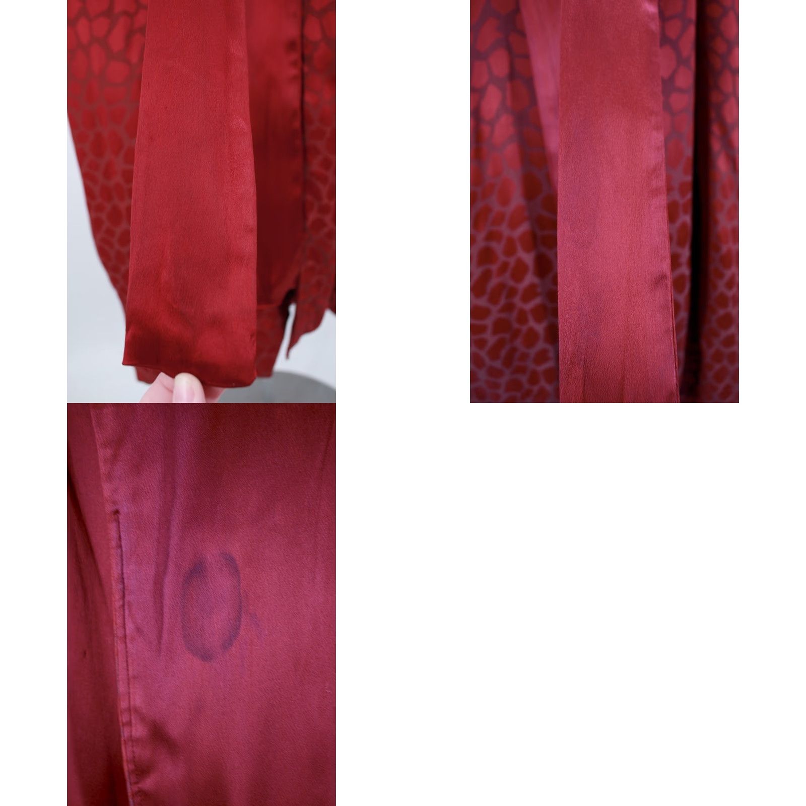 Vintage VTG State O Maine 50s Robe / Smoking Jacket Shirt Adult L Red 1950s Vintage Mens Size US M / EU 48-50 / 2 - 8 Thumbnail