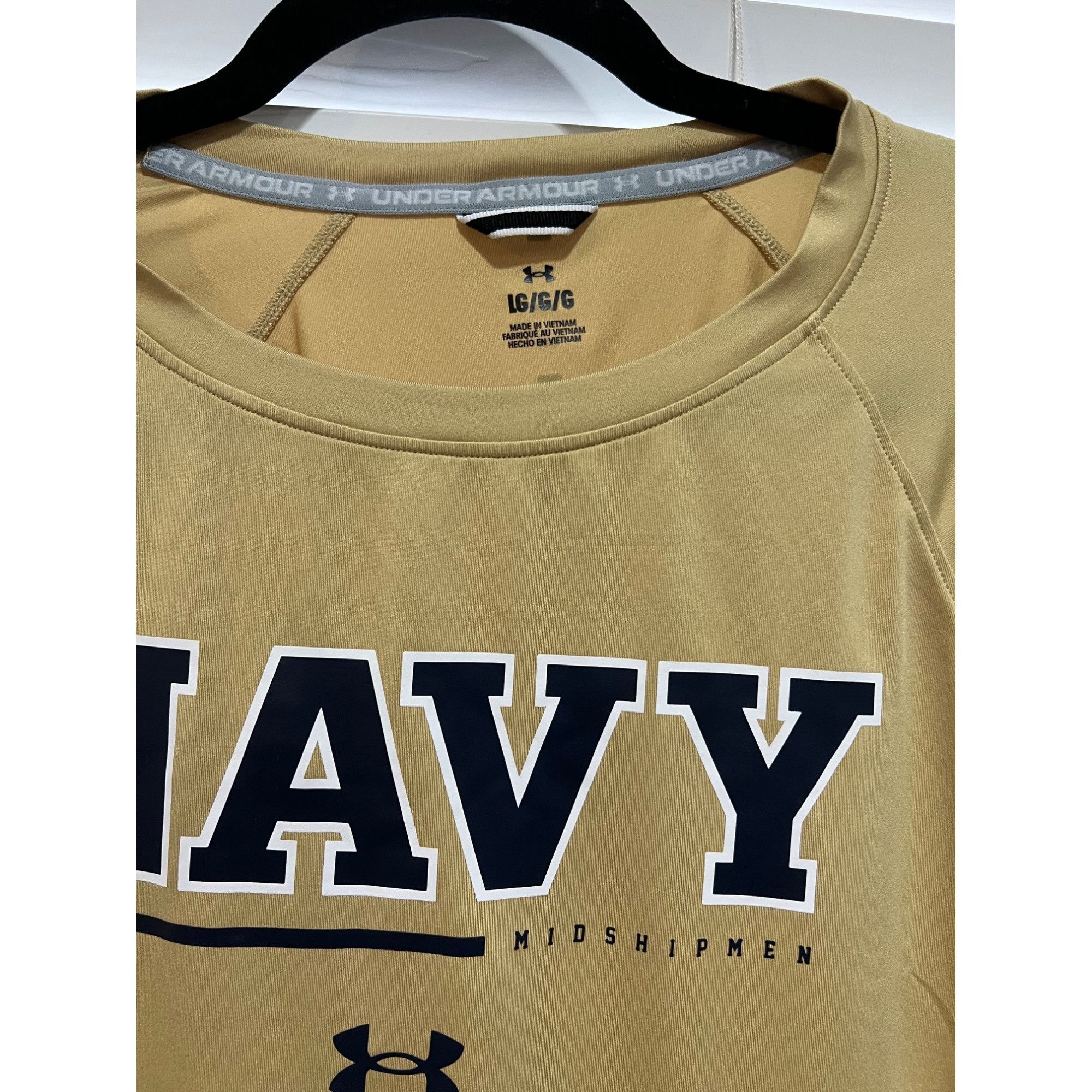Under Armour Under Armour Navy Midshipmen Long Sleeve Shirt - Size L Size L / US 10 / IT 46 - 2 Thumbnail