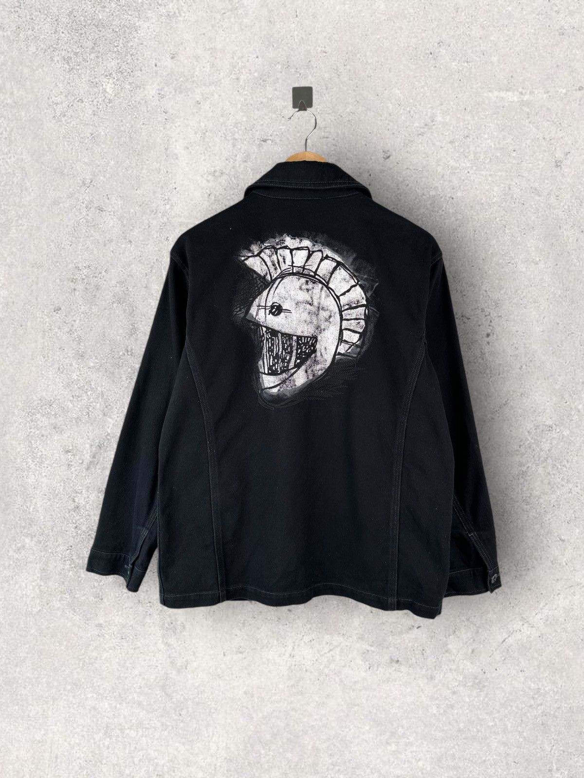 Burberry Burberry Black Canvas Mohawk Face Paint Jacket Size US M / EU 48-50 / 2 - 1 Thumbnail
