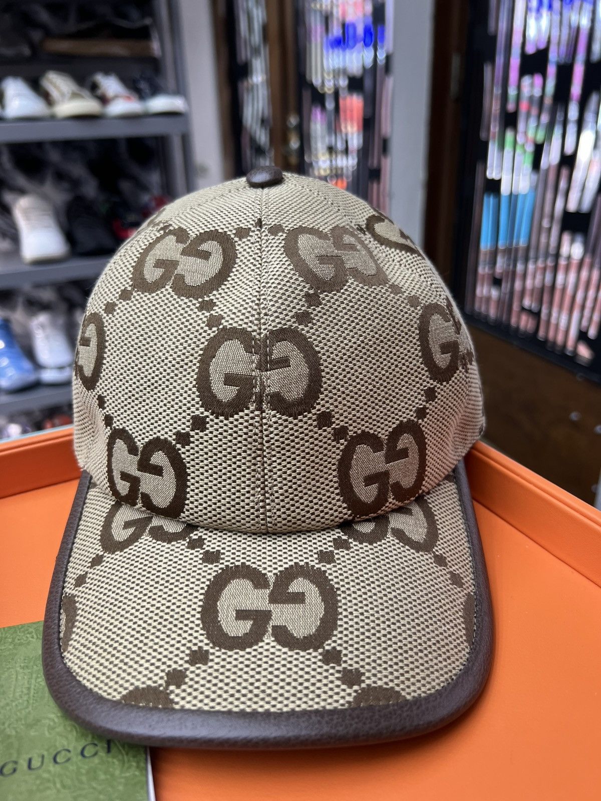 Gucci Gucci Jumbo GG Monogram Baseball Hat Size ONE SIZE - 2 Thumbnail