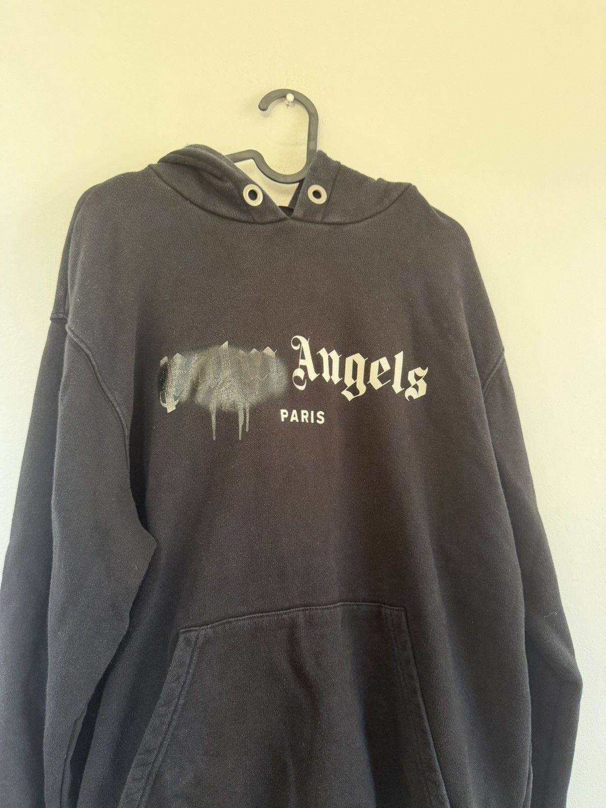 Palm Angels Palm Angels Paris sprayed logo hoodie Size US M / EU 48-50 / 2 - 4 Thumbnail