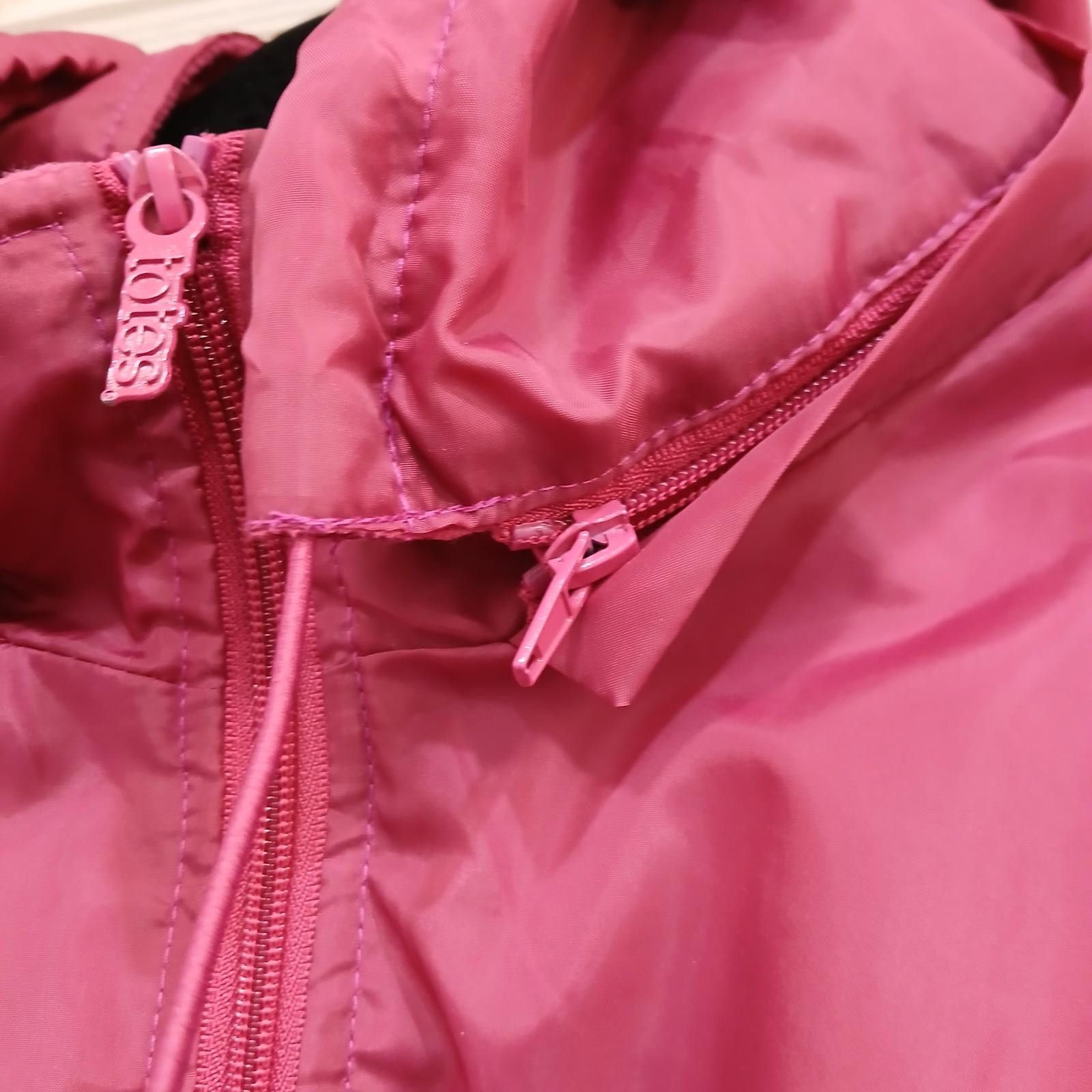 Designer 5XL Totes Pink Jacket Lined Women's Removable Hood Size 4XL / US 24-26 - 5 Thumbnail