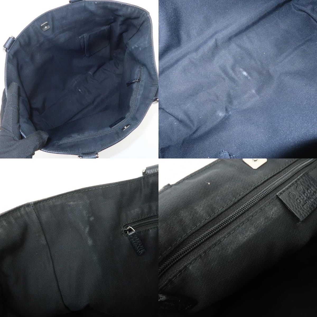 Gucci Gucci Abbey GG Canvas & Leather Shoulder Bag Black Size ONE SIZE - 7 Thumbnail